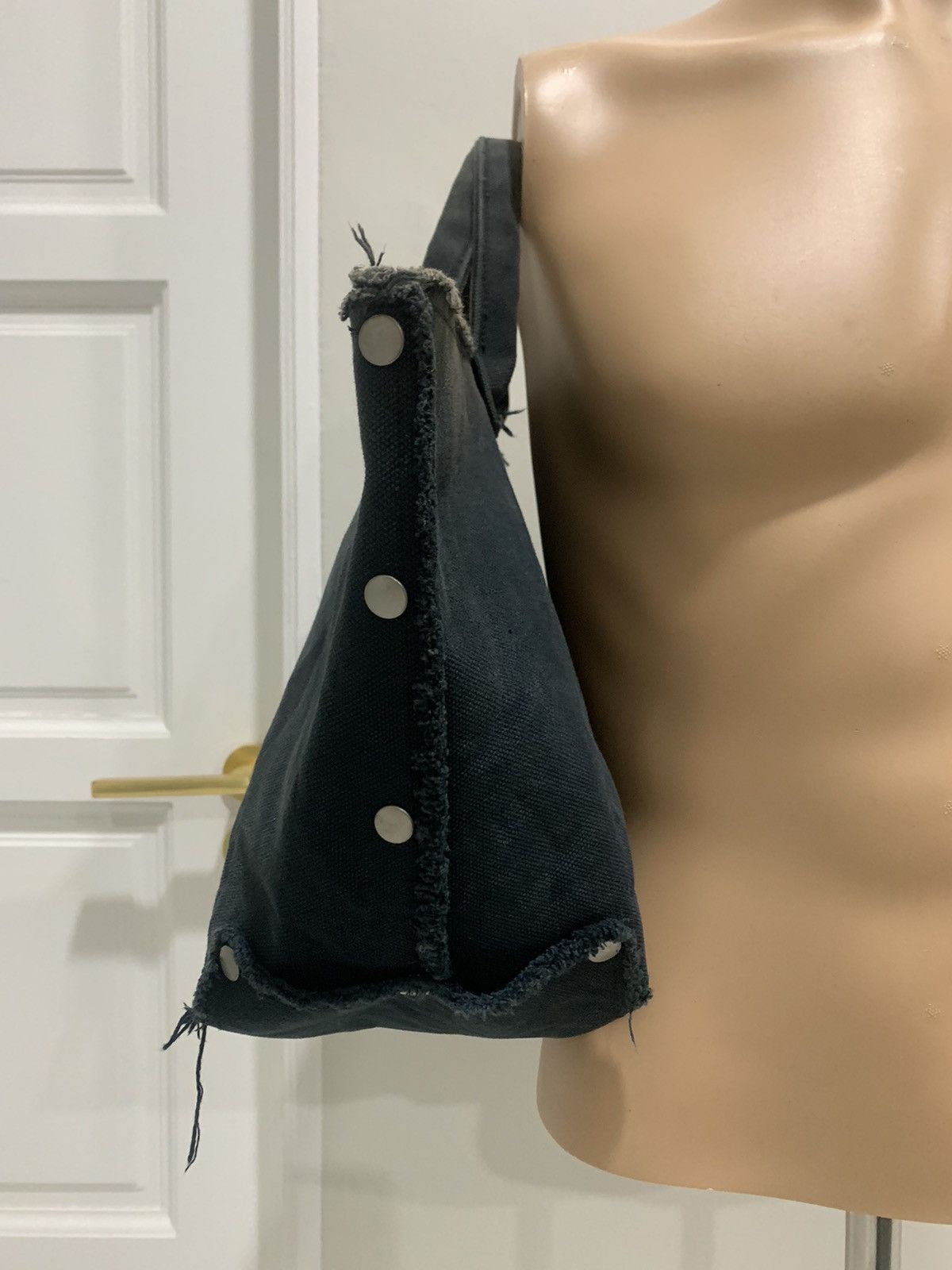 Unknown Japanese Brand Canvas Snap Button tote bag