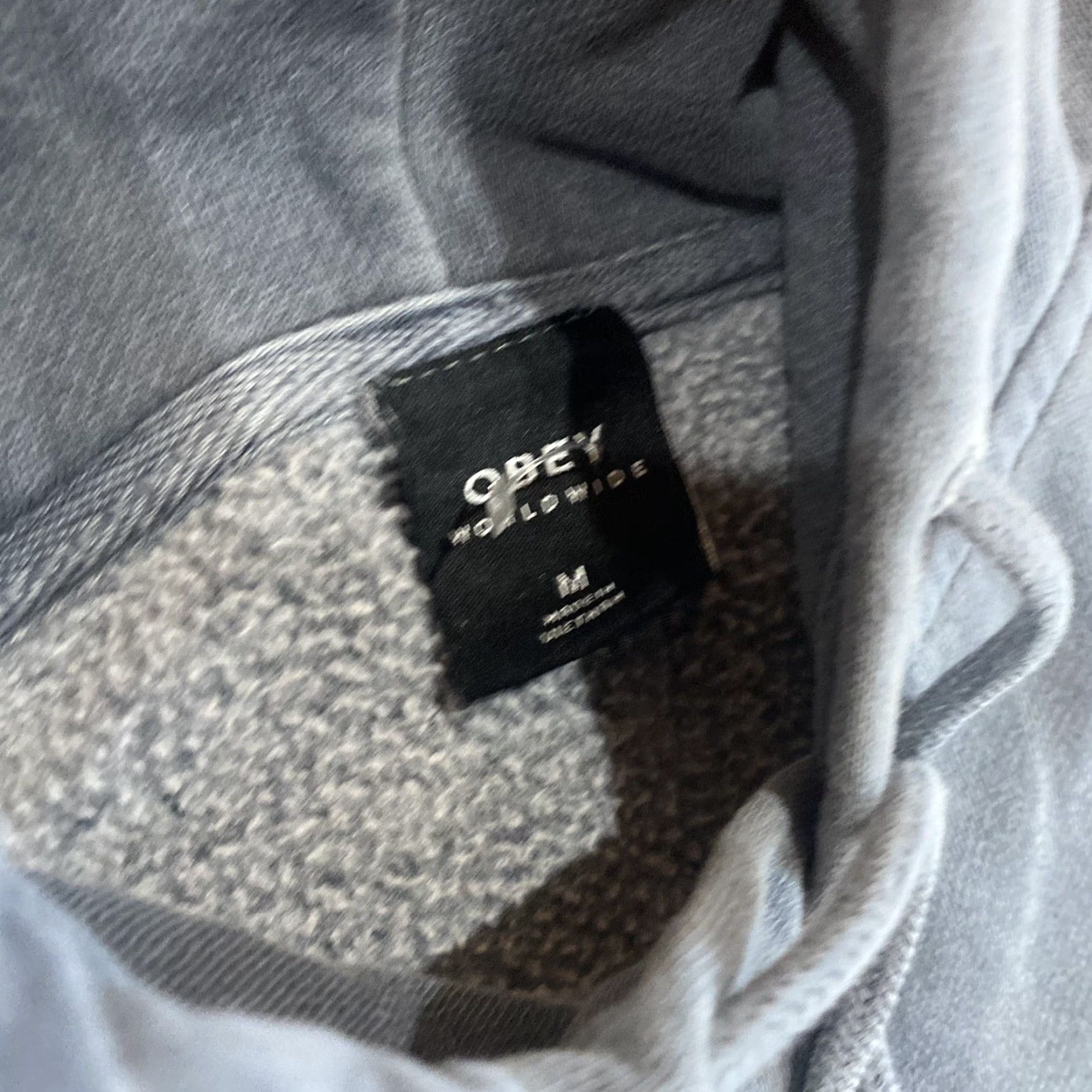 Obey OBEY Worldwide Gray Pull Over Hoodie Sweatshirt Floral Print Women’s Size Medium Size M / US 6-8 / IT 42-44 - 7 Thumbnail