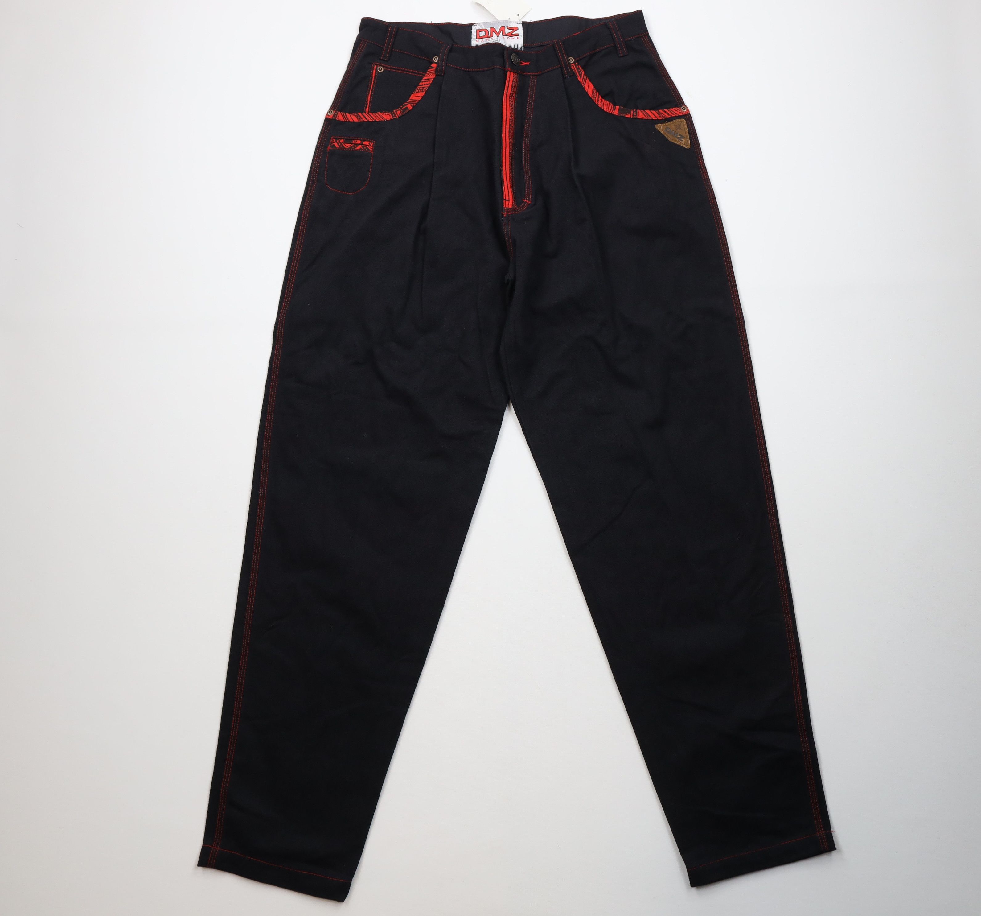 Vintage Deadstock Vintage 90s Streetwear Skateboard Jeans Black Size US 36 / EU 52 - 1 Thumbnail