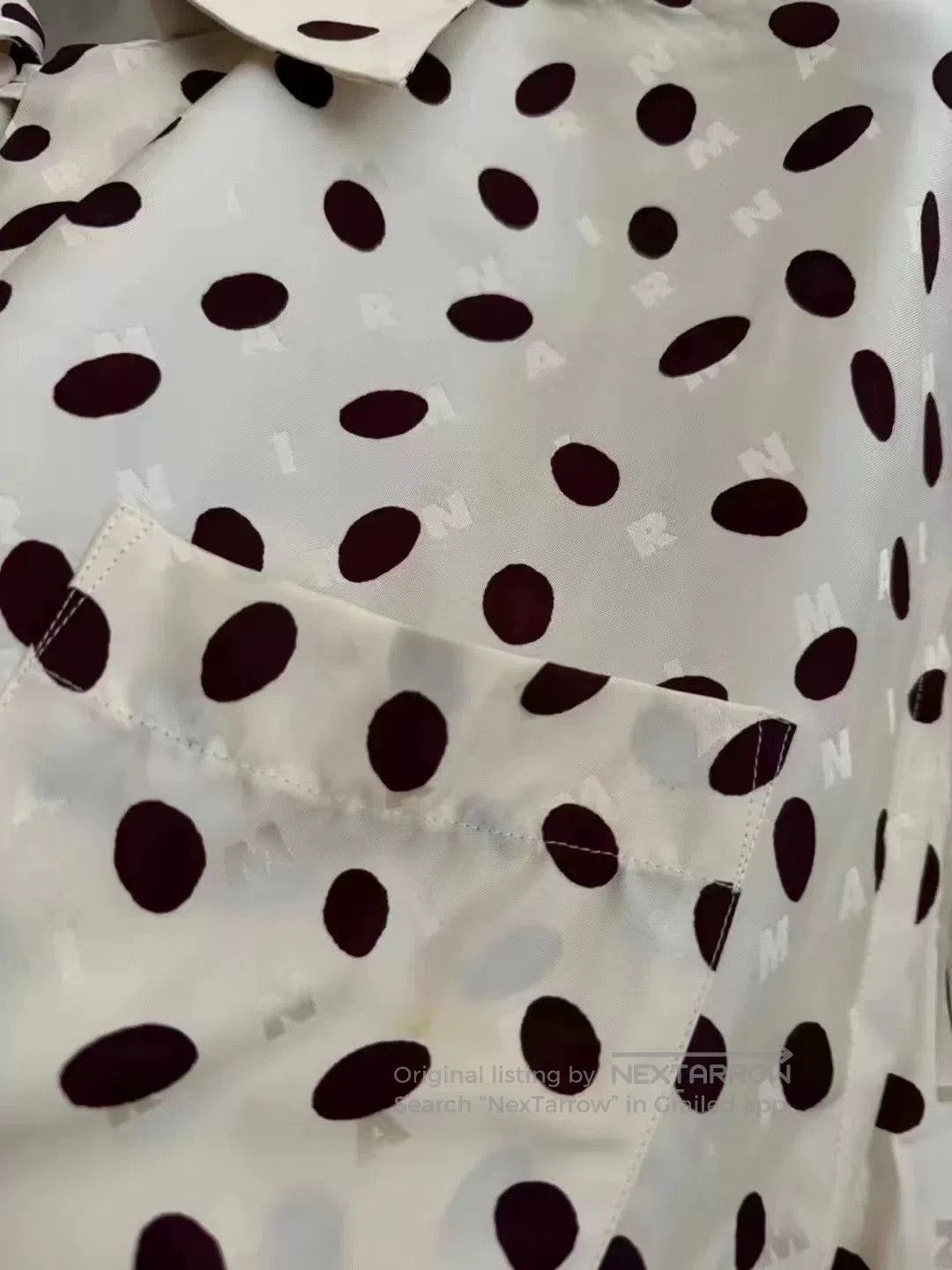 Marni Marni Spotted Wave Logo Short Sleeve Shirt. Size US S / EU 44-46 / 1 - 3 Thumbnail