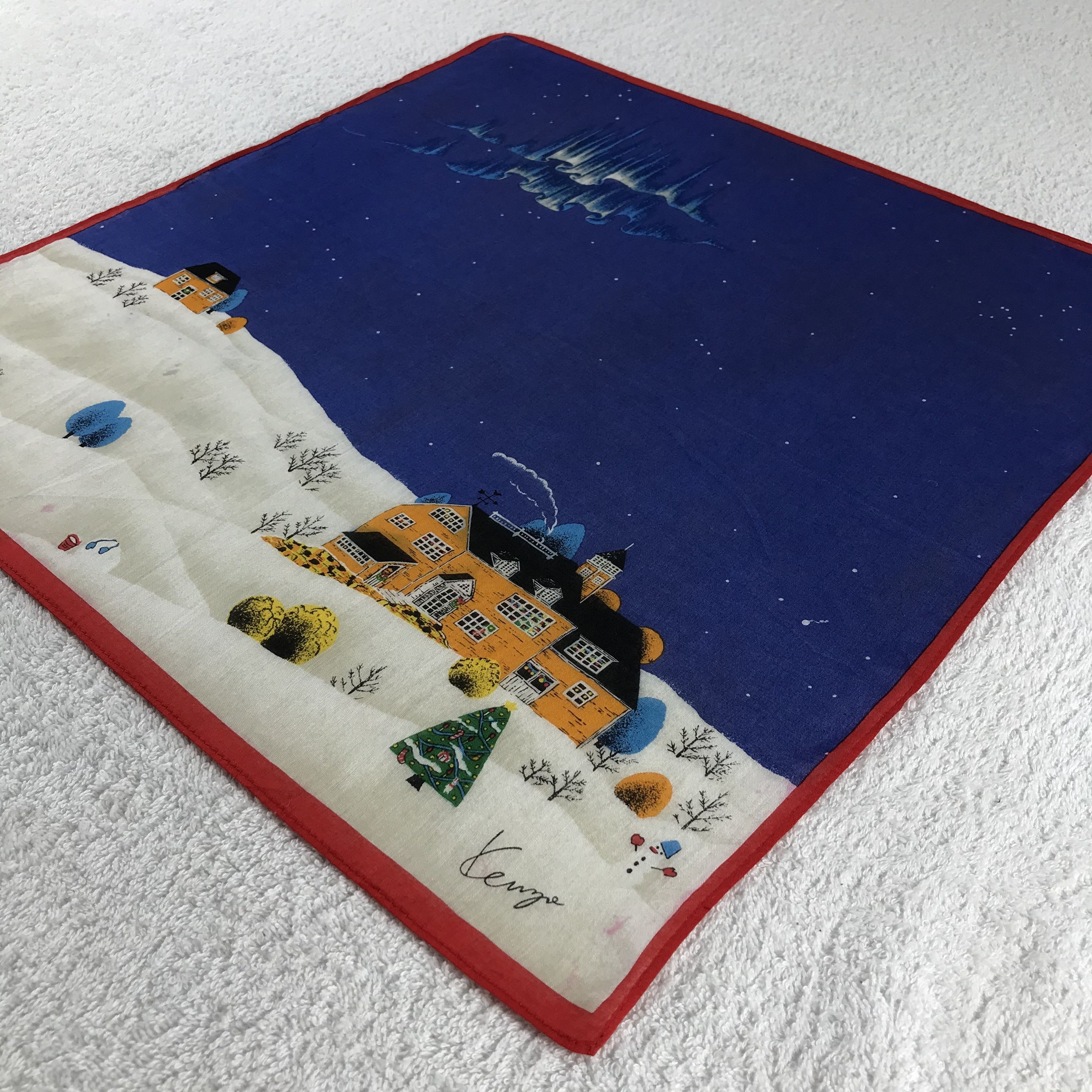Kenzo × Vintage Kenzo Bandana / Handkerchief / Neckerchief - S310 Size ONE SIZE - 2 Thumbnail