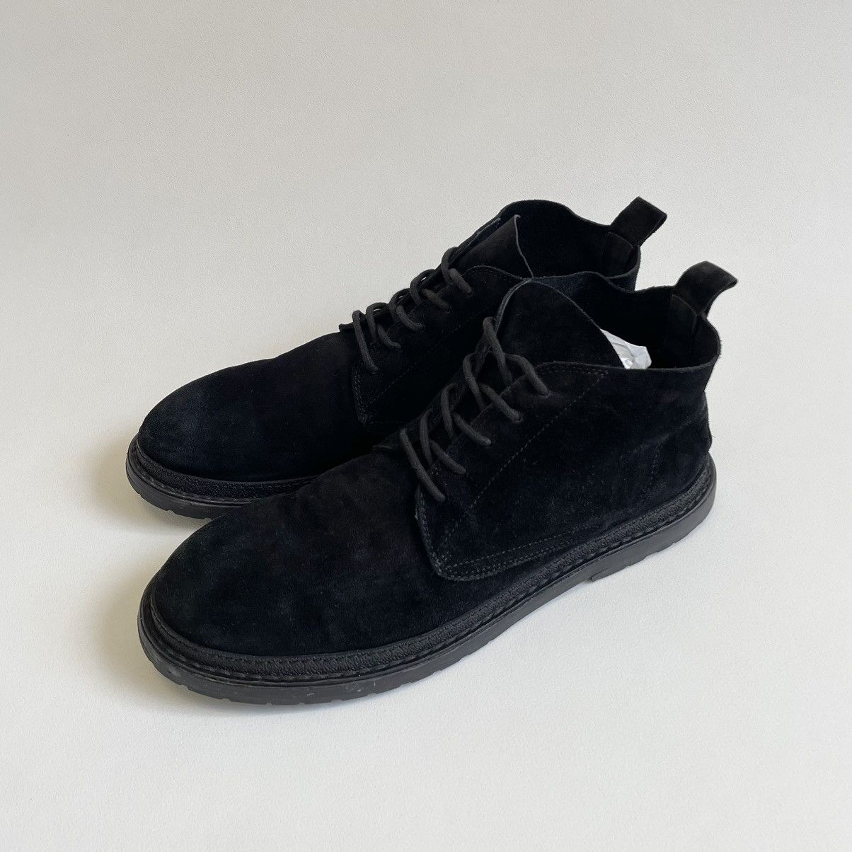 Ann Demeulemeester Early 2010s Black Suede Chukka Boots Size US 12 / EU 45 - 10 Thumbnail