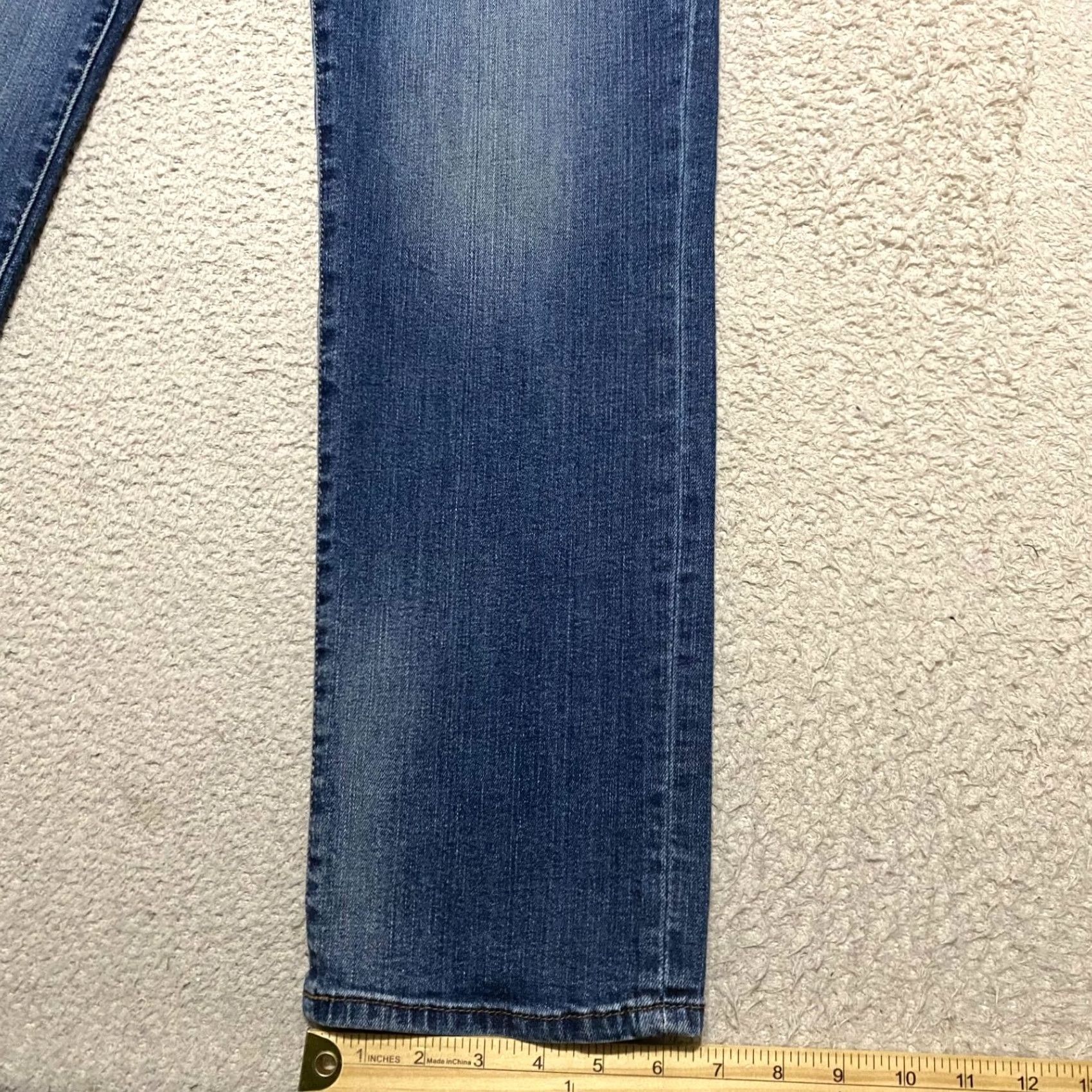 Lee Lee Jeans Mens 30x34 Blue Denim Extreme Motion Medium Wash Straight Mid Rise Size US 30 / EU 46 - 5 Thumbnail