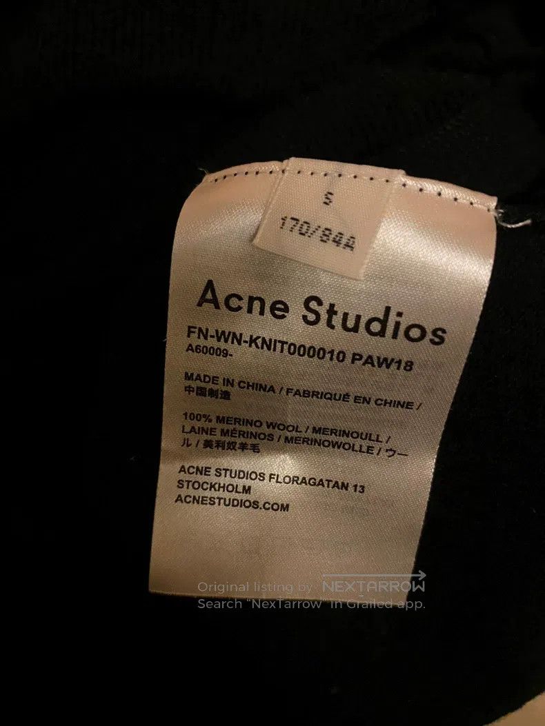Acne Studios Acne Studios Black Sweater Size S / US 4 / IT 40 - 4 Thumbnail