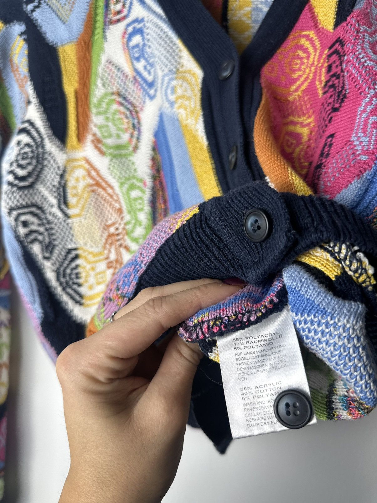 Carlo Colucci Unique cardigan fancy multicolor luxury carlo colucci Size M / US 6-8 / IT 42-44 - 5 Thumbnail