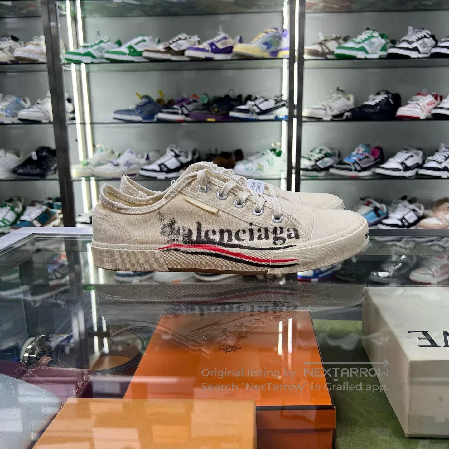 Balenciaga balenciaga worn canvas sneakers size 41. Size US 8 / EU 41 - 2 Thumbnail
