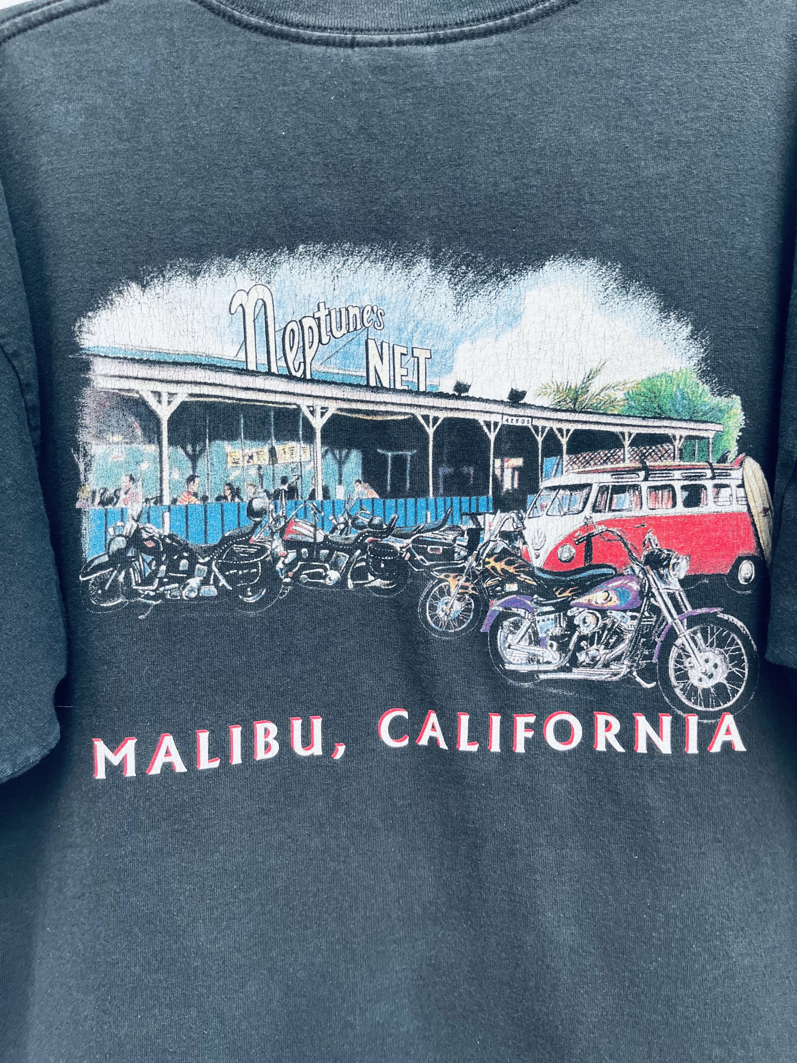 Japanese Brand Vintage Neptune’s NET Malibu California Motorcycle Shirt Size US L / EU 52-54 / 3 - 3 Thumbnail