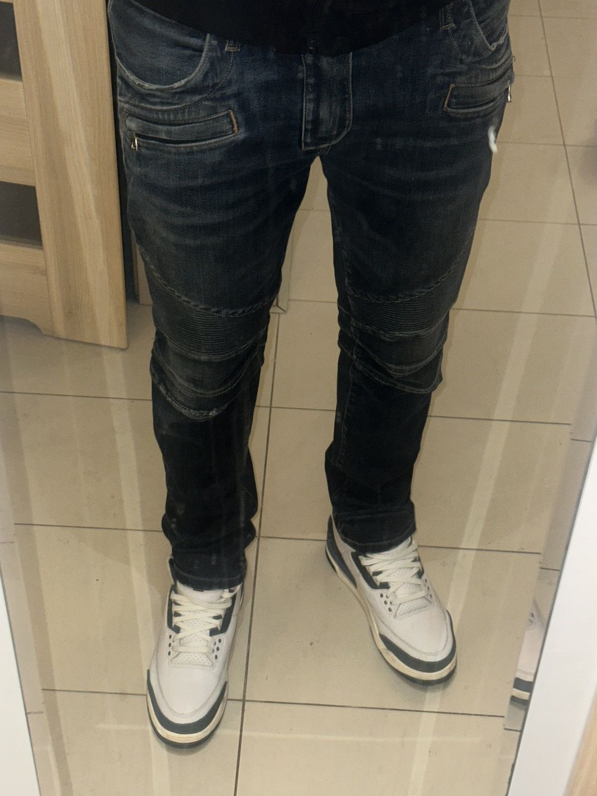 Balmain FW16 Balmain Dark Navy Biker Jeans Made In Japan Rousteing Size US 32 / EU 48 - 10 Thumbnail