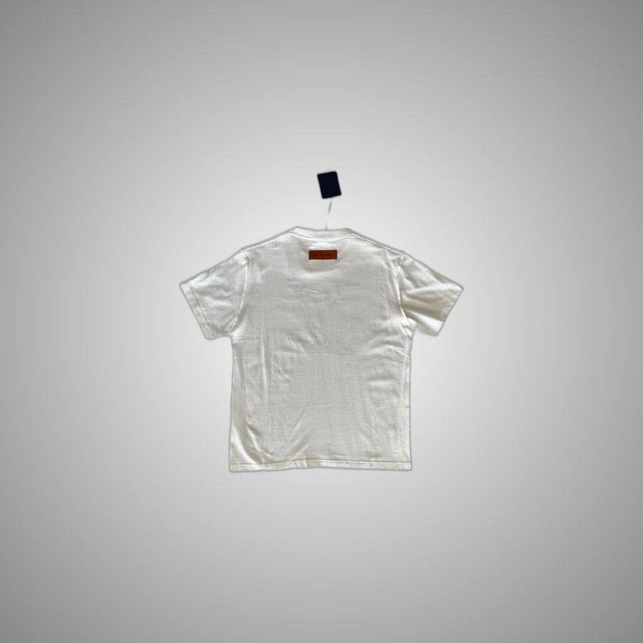 Louis Vuitton LOUIS VUITTON WHITE & BLUE LV STITCH LOGO T-SHIRT Size US L / EU 52-54 / 3 - 2 Thumbnail