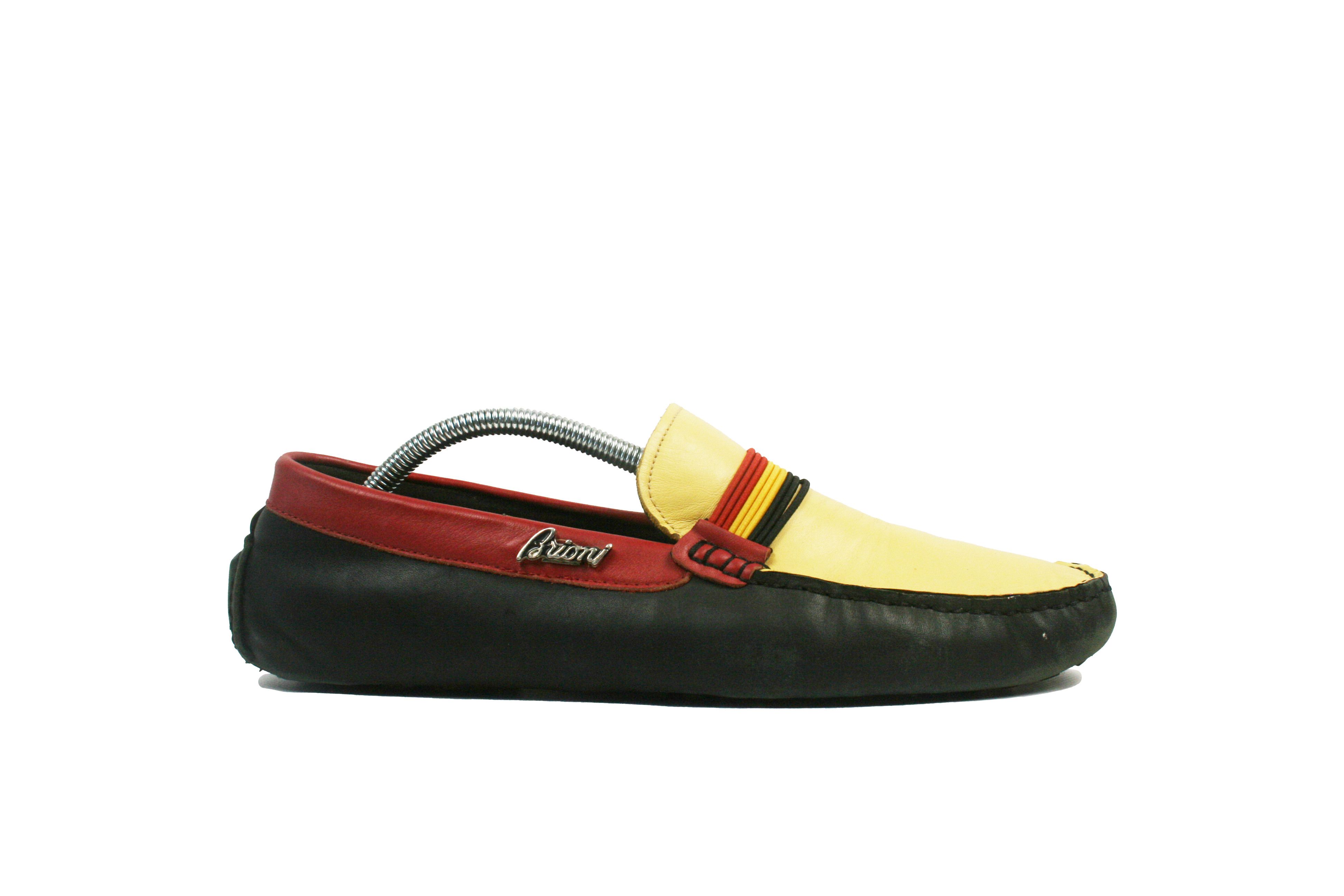 Brioni 00S Leather Logo Loafers Vintage Size US 9 / EU 42 - 1 Thumbnail