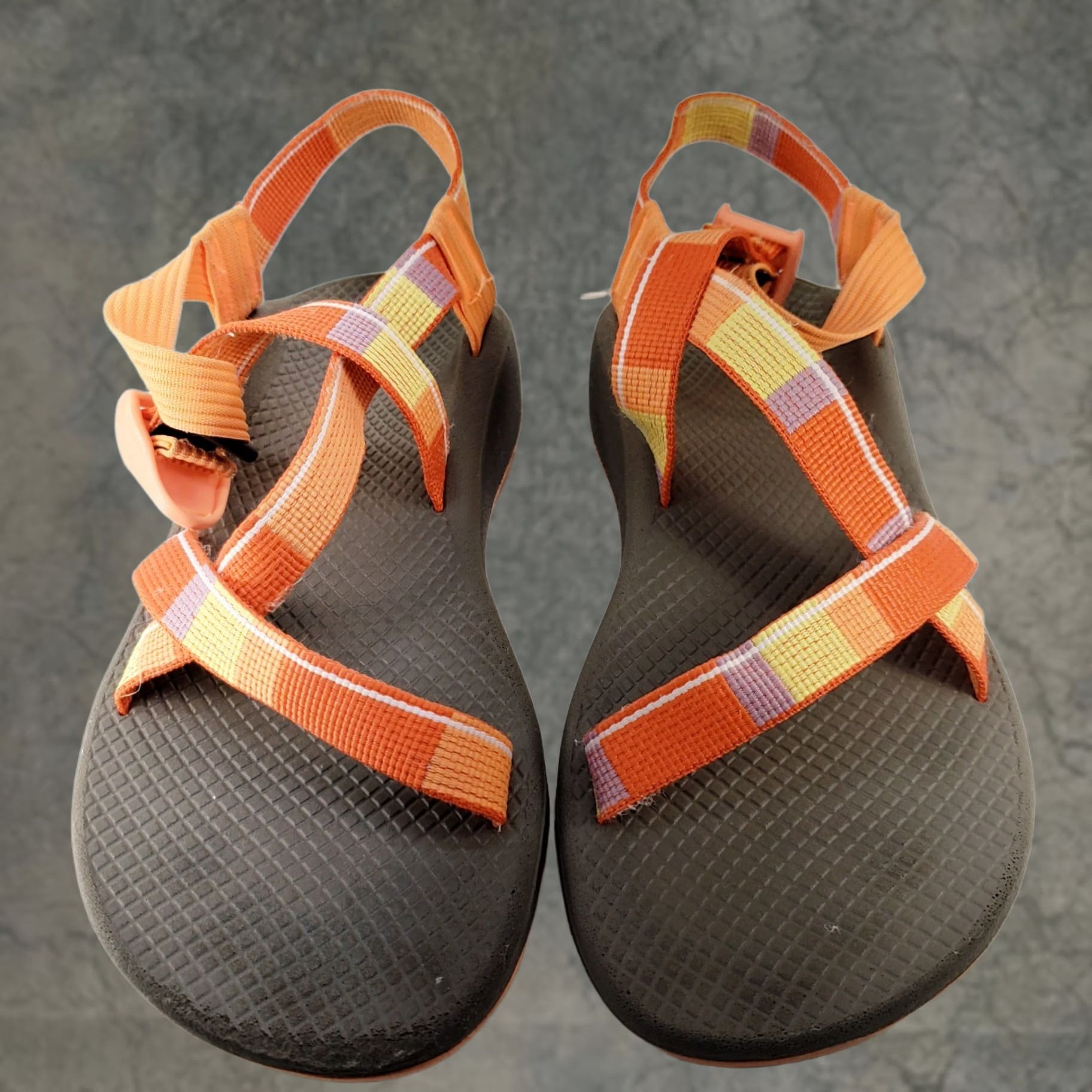 Chaco Chaco Z/Cloud Sandals Walking Hiking Comfort Straps Women's 9 Orange Multicolor Size US 9 / IT 39 - 1 Thumbnail