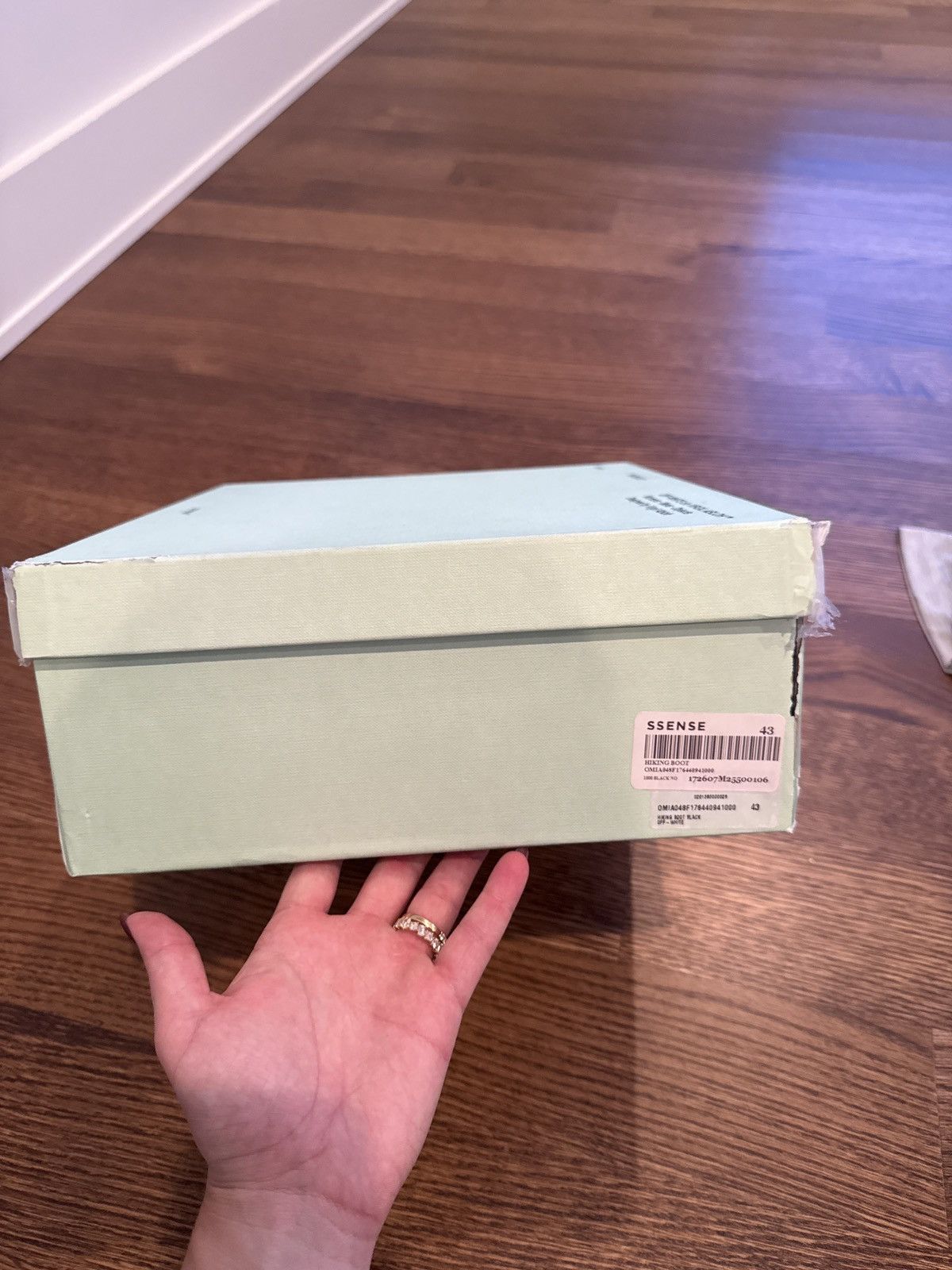 Off-White Off-White Black Leather Hiking Boot Size US 10 / EU 43 - 8 Thumbnail