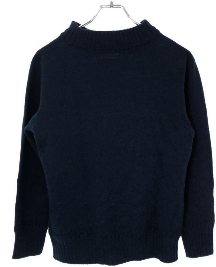 Kaptain Sunshine Kaptain Sunshine Seamless Naval Wool Knit Sweater, Navy Blue Size US S / EU 44-46 / 1 - 2 Thumbnail