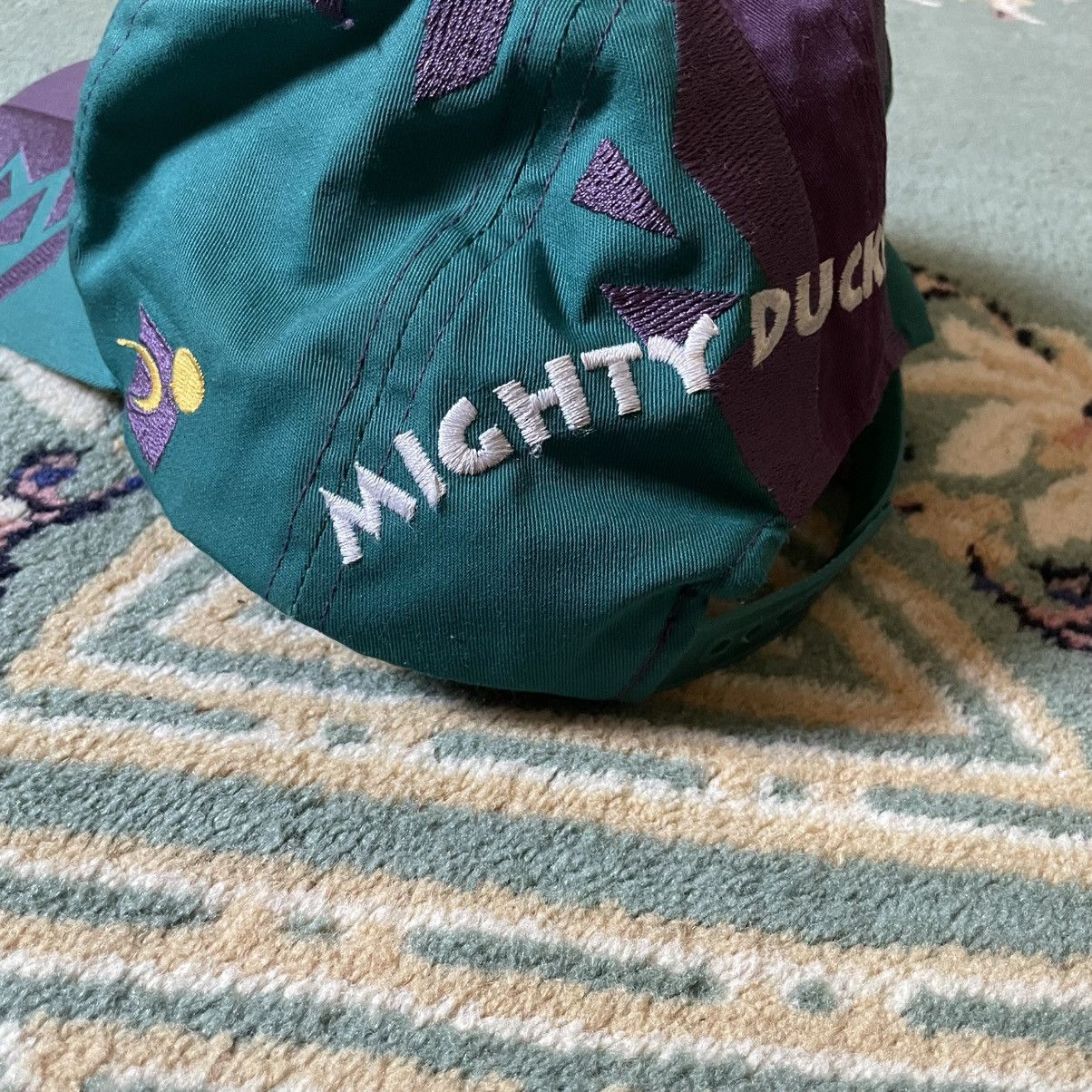 NHL Vintage Rare Sports Specialties 90’s Mighty Ducks NHL Cap Size ONE SIZE - 2 Thumbnail