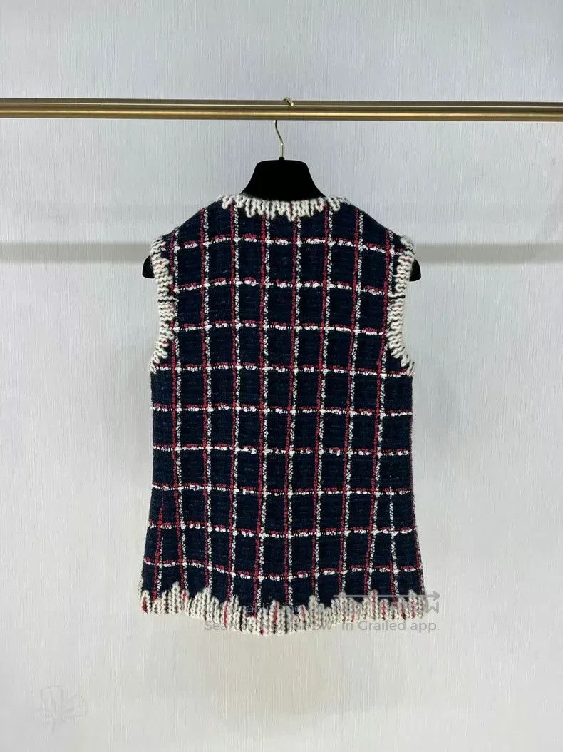 Chanel Chanel Snow series twill tweed four-pocket woven vest jack Size XXS / US 00 / IT 34 - 6 Thumbnail