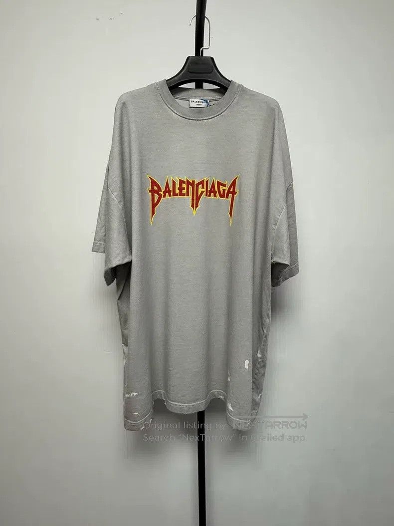 Balenciaga Balenciaga Lightning Pattern Printed Short Sleeve Size US L / EU 52-54 / 3 - 1 Thumbnail