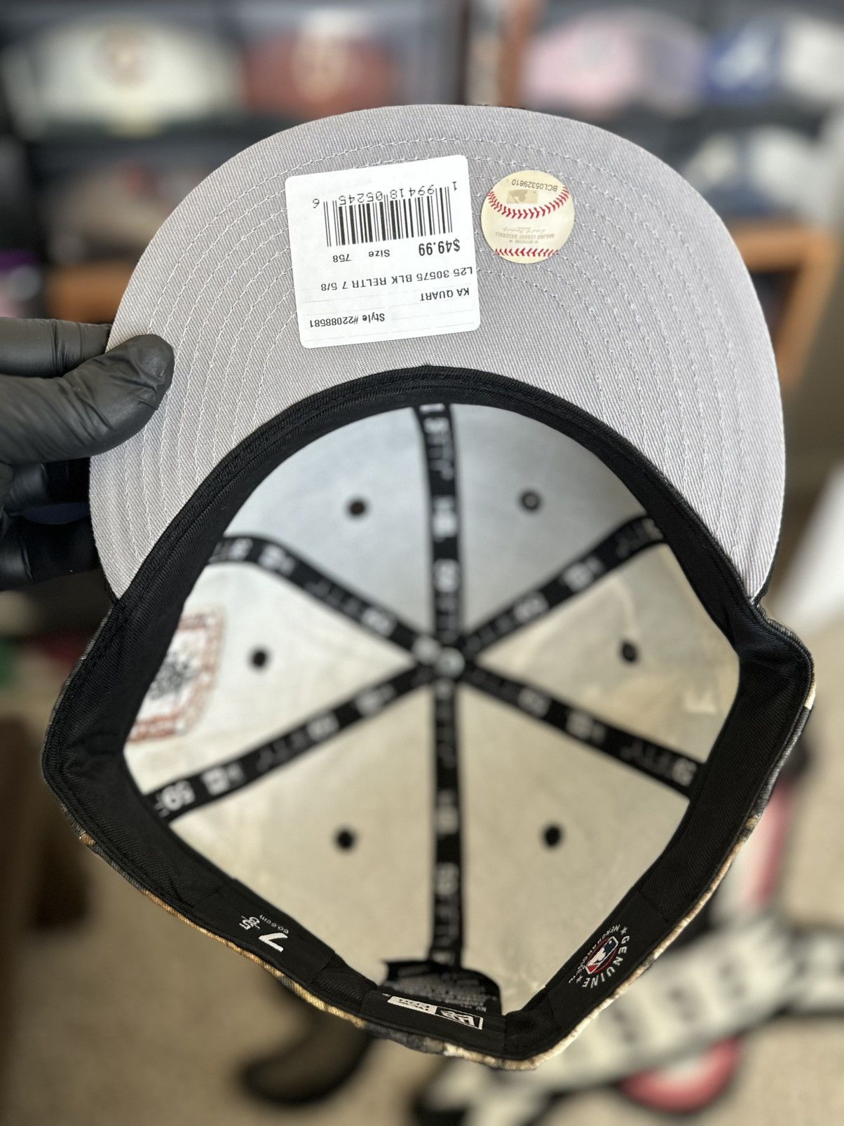 New Era Black RealTree Dodgers 7 5/8 Size ONE SIZE - 5 Thumbnail