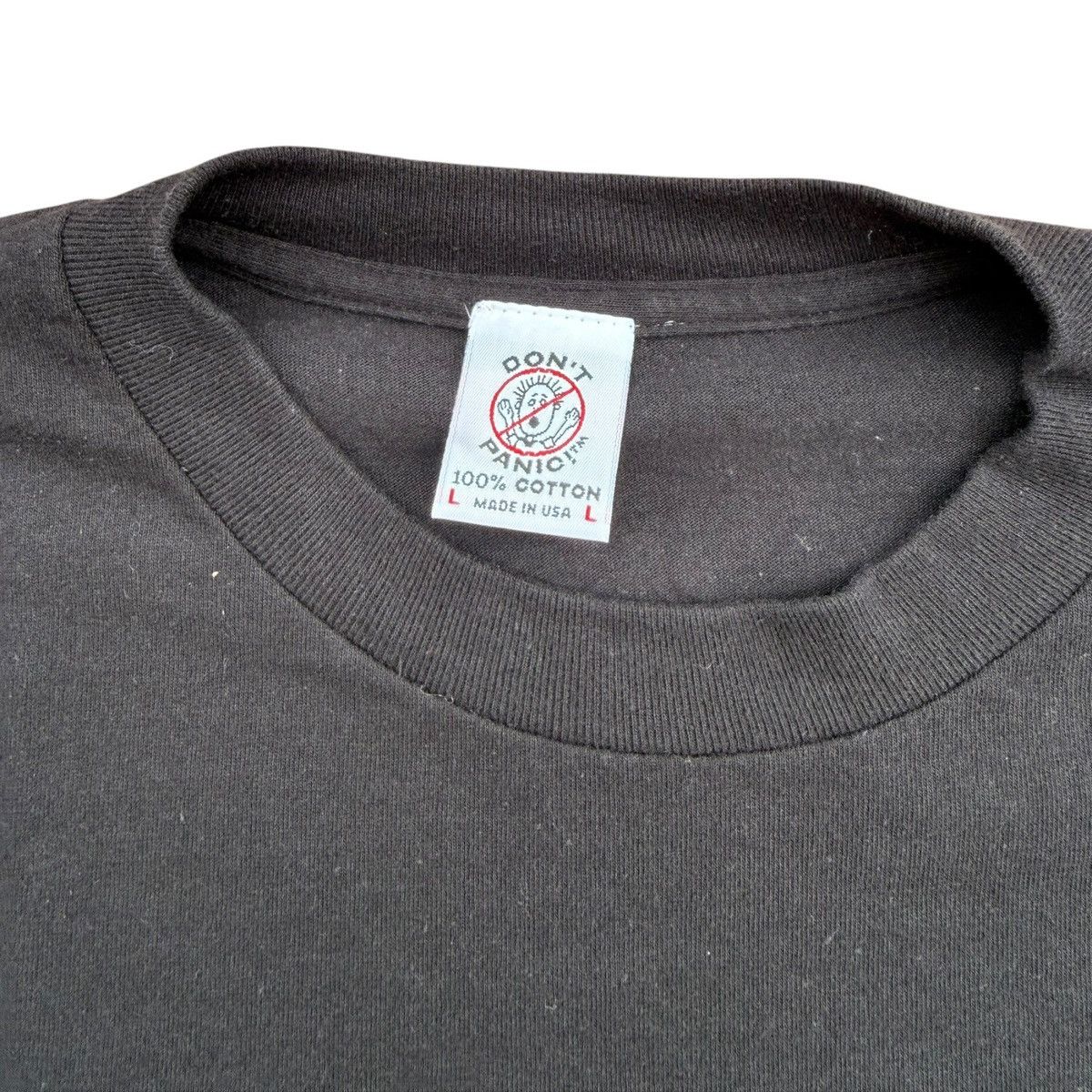 Vintage Vintage Don’t Panic Freedom Embroidered T-Shirt Made in USA Size US L / EU 52-54 / 3 - 2 Thumbnail