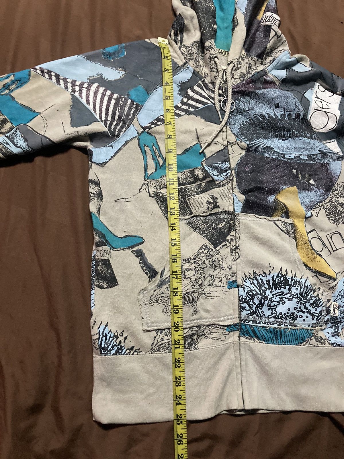 Volcom Volcom Dream Du Jour Overprinted Full Zip Hoodie Size M / US 6-8 / IT 42-44 - 10 Thumbnail