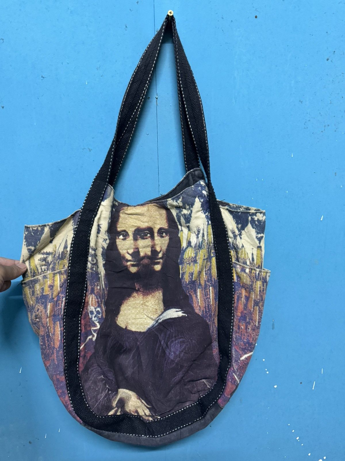 Vintage Mona Lisa Tote Bag Size ONE SIZE - 2 Thumbnail