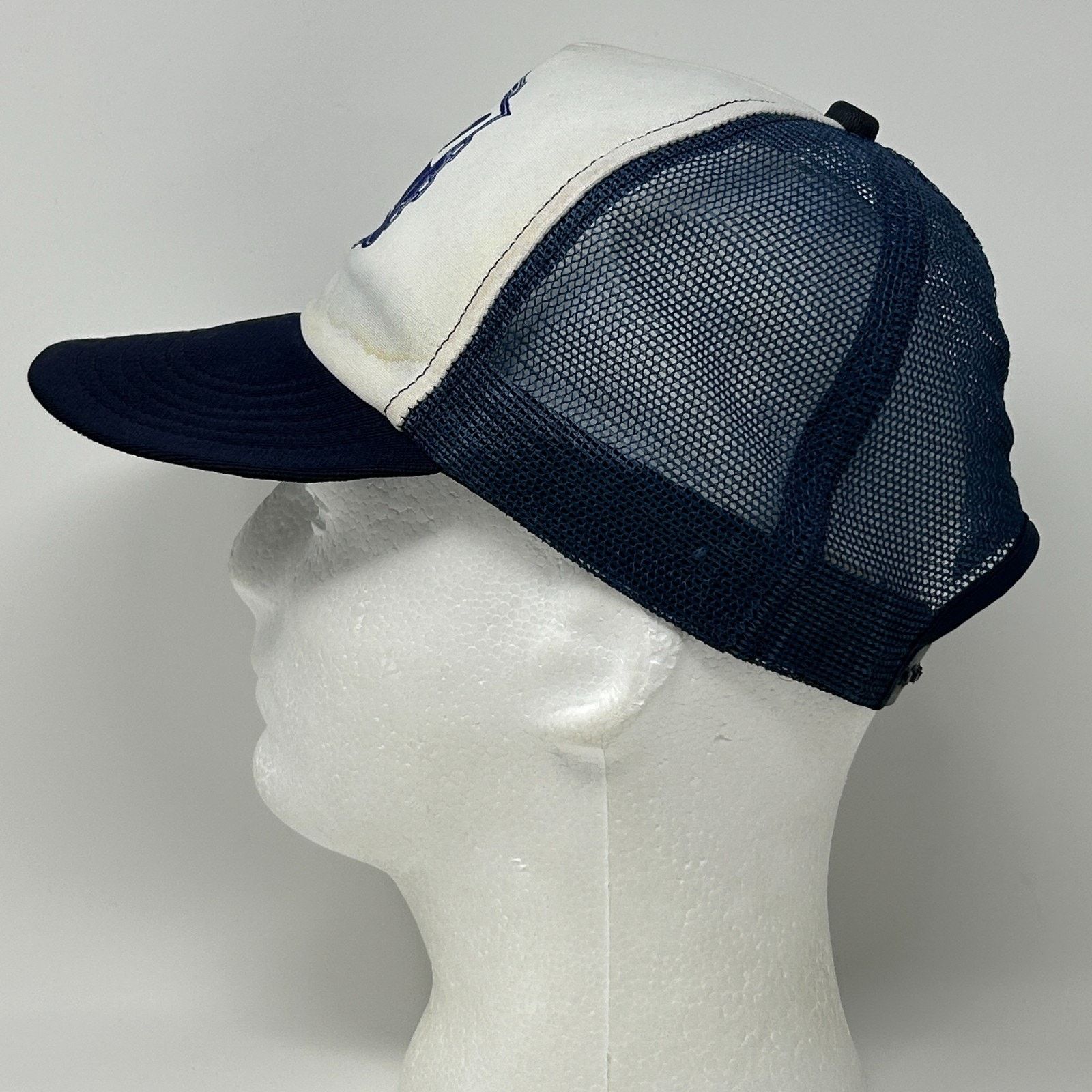 Vintage Vintage 80s CWA Communications Workers Trucker Hat Cap Blue Size ONE SIZE - 9 Thumbnail