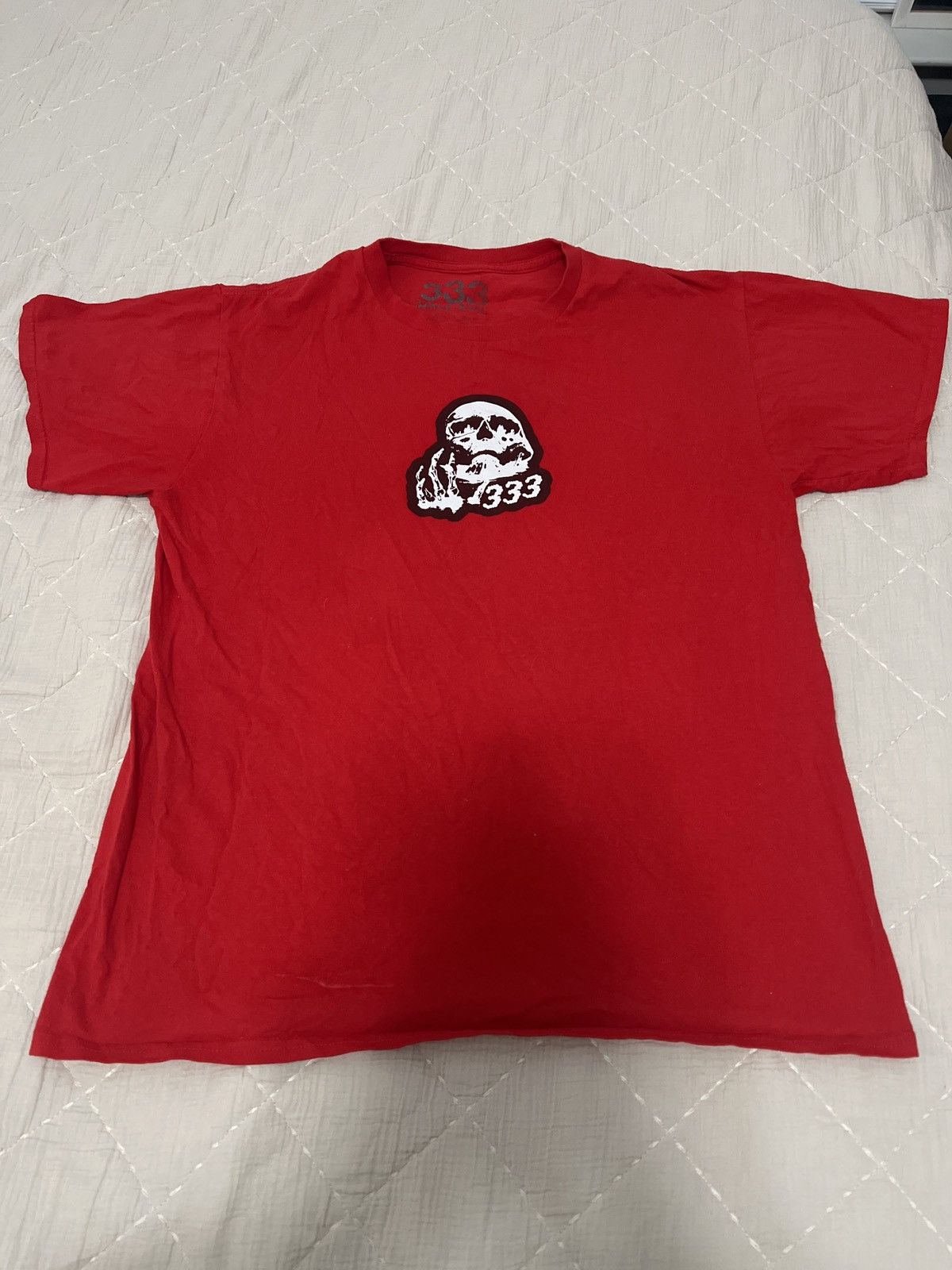 Half Evil Half evil 333 red skull tee Size US L / EU 52-54 / 3 - 3 Thumbnail