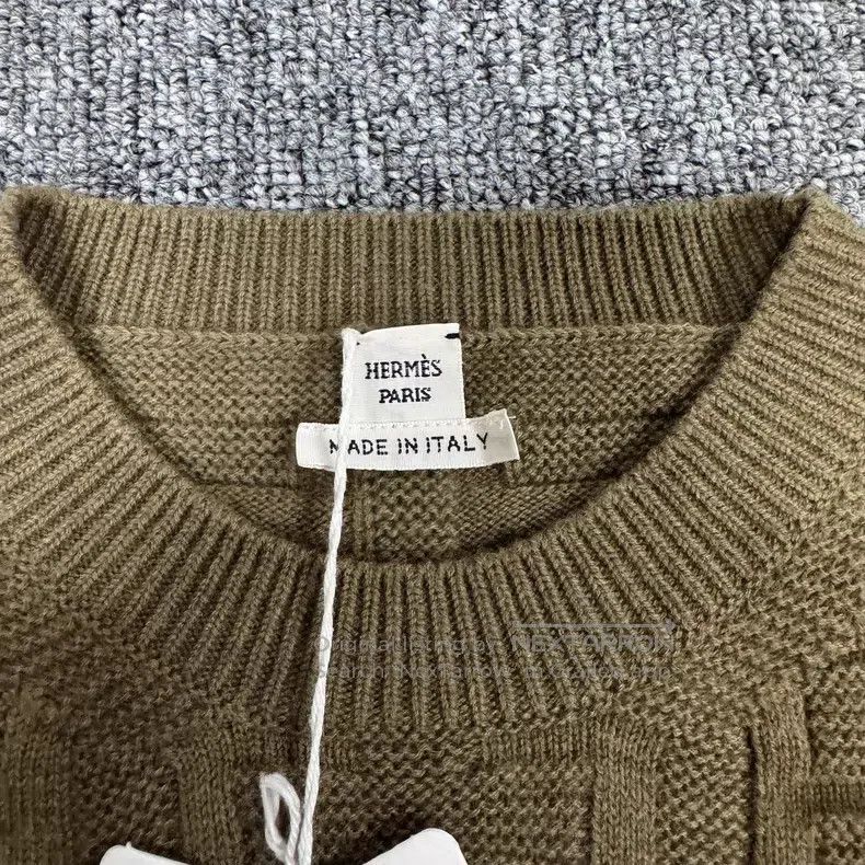 Hermes Hermes Wool Embossed H Logo Knit Sweater Size XXS / US 00 / IT 34 - 6 Thumbnail