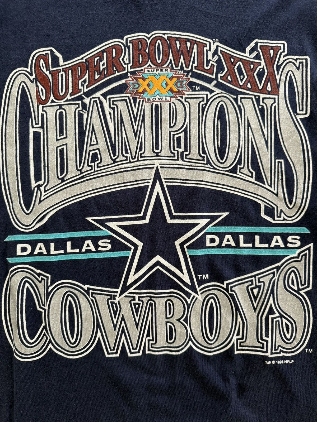 Hanes Vintage ‘96 Dallas Cowboys Super Bowl NFL Champions football Size US XL / EU 56 / 4 - 5 Thumbnail