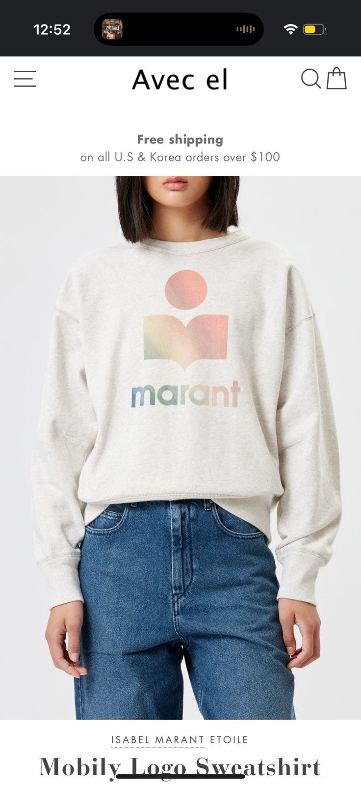 Isabel Marant Isabel Marant Mobyli Logo Sweatshirt Size M / US 6-8 / IT 42-44 - 1 Thumbnail