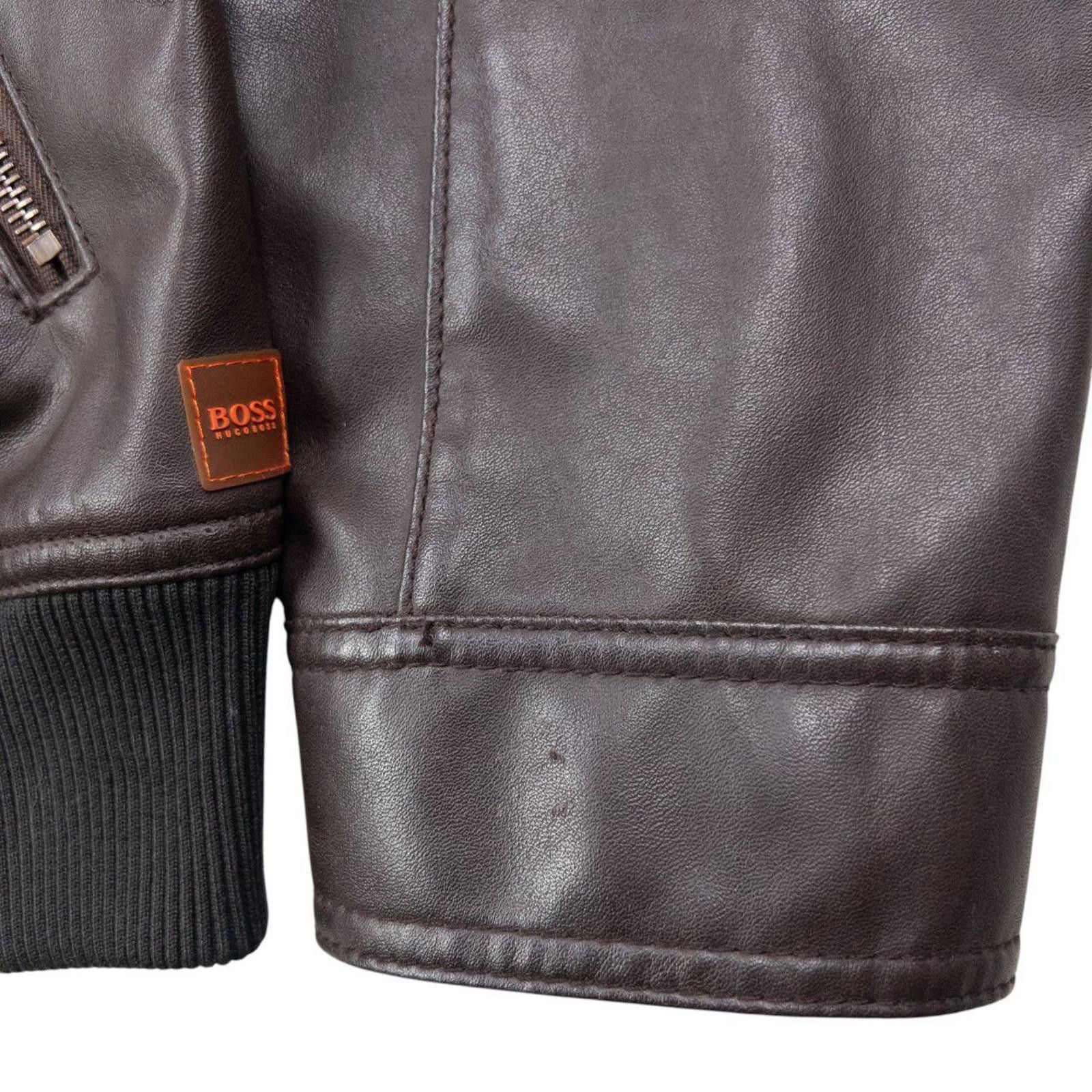 Hugo Boss Vintage 90s Hugo Boss Zip Up Leather Jacket Size S Size US S / EU 44-46 / 1 - 6 Thumbnail