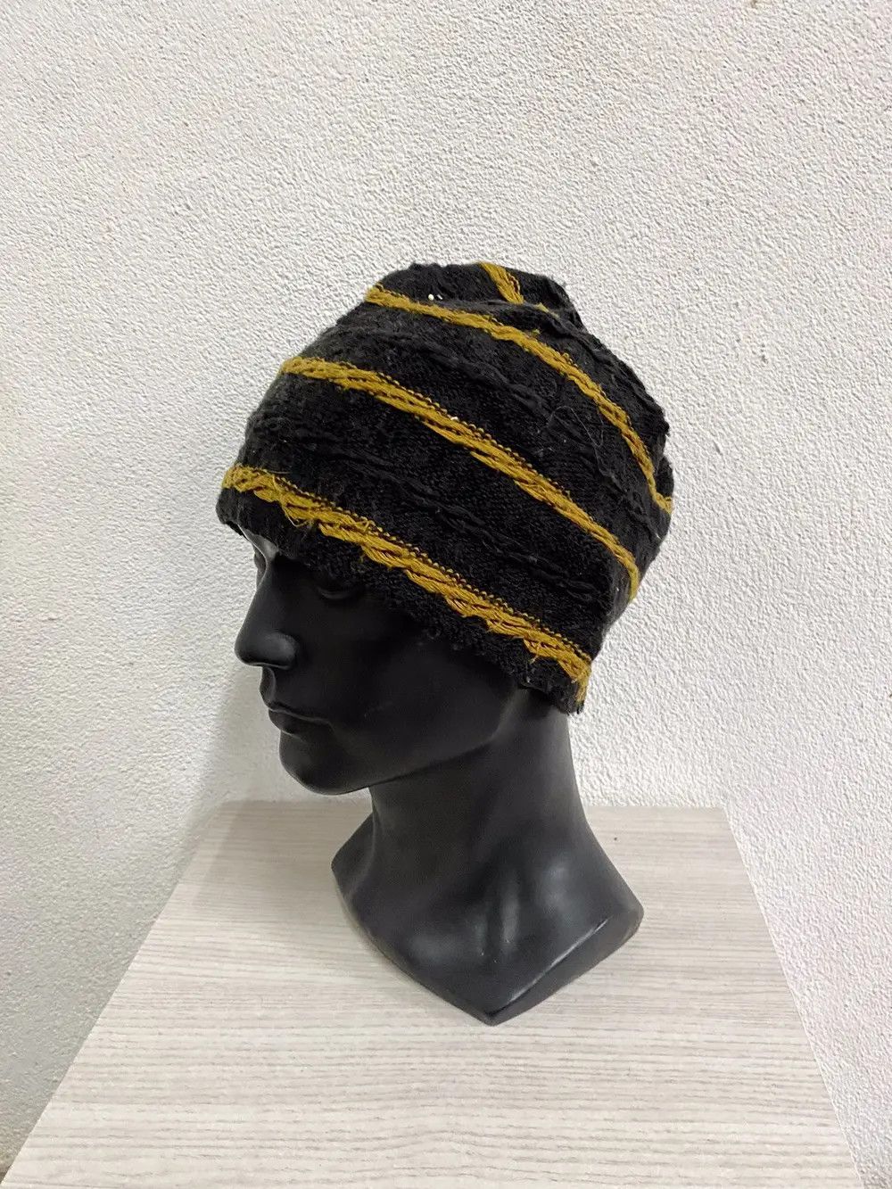 CA4LA Ca4la Knit Stripe Design Beanie Hat Size ONE SIZE - 2 Thumbnail