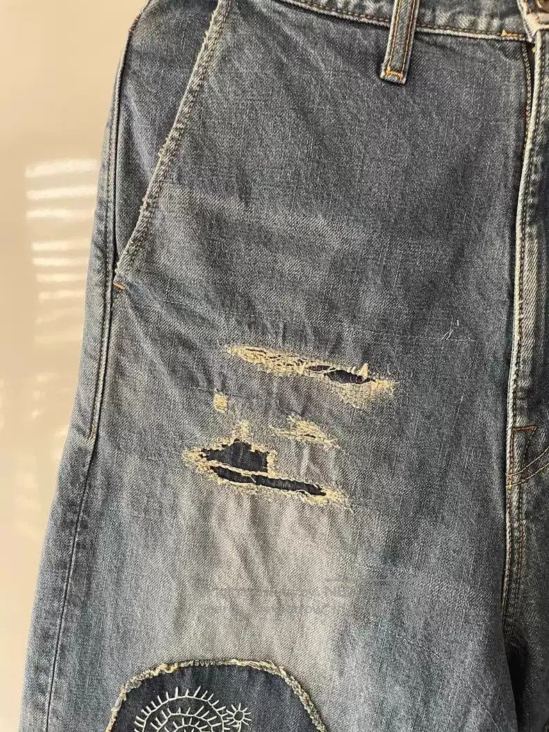 Kapital kapital Balloon pants stitching patch washed jeans. Size US 32 / EU 48 - 8 Thumbnail