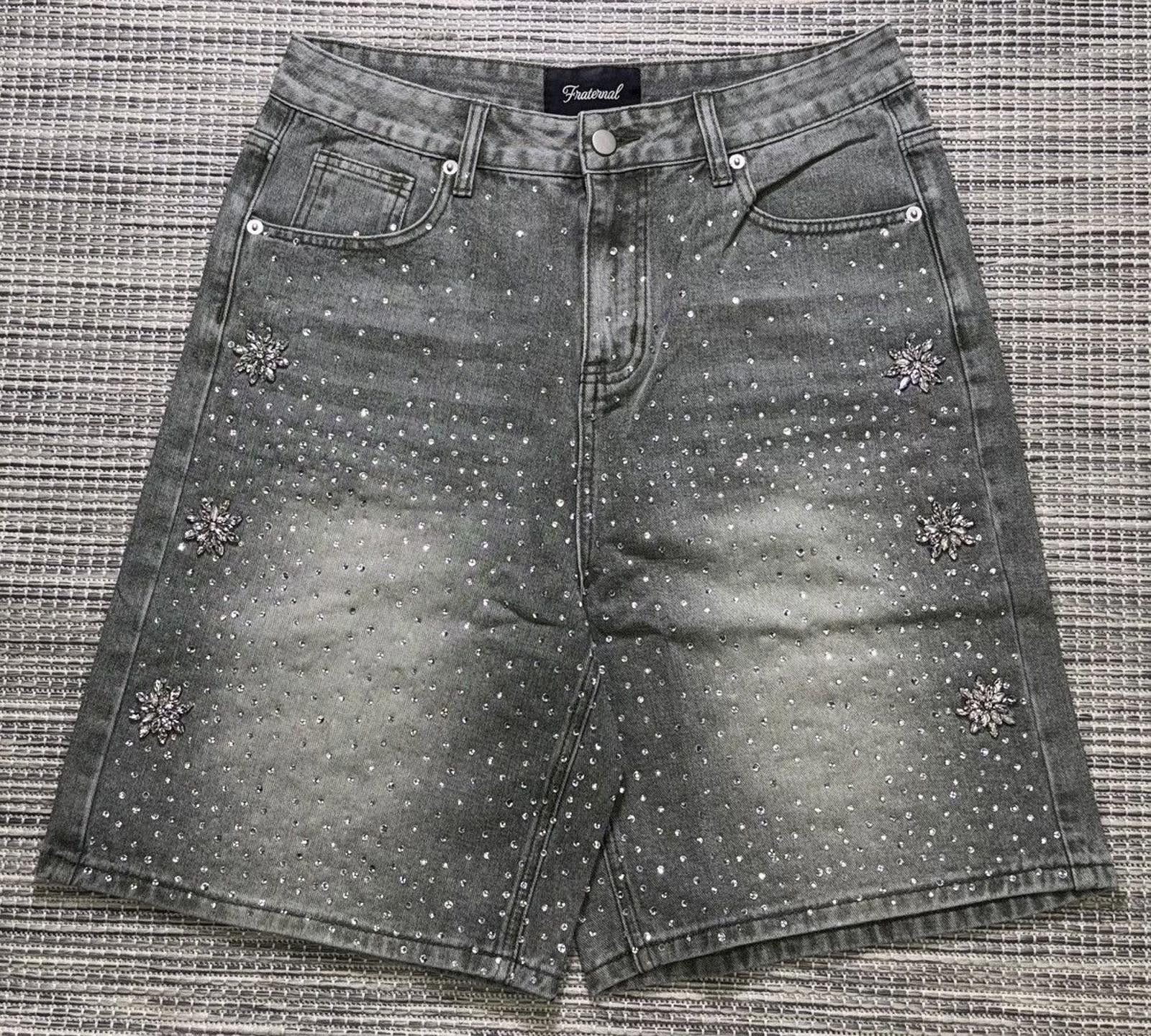 Other Fraternal Washed Olive Astro Jorts Size US 30 / EU 46 - 1 Thumbnail