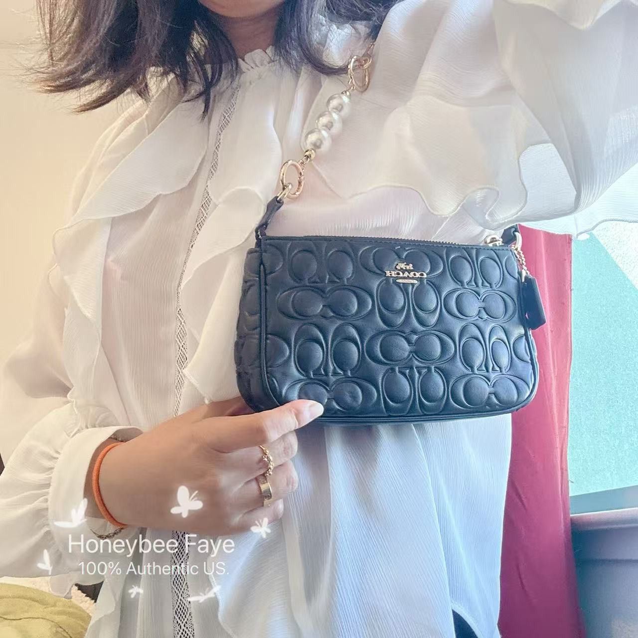 Coach Nolita 19 In Signature Leather CZ456 plus extended chain Size ONE SIZE - 4 Thumbnail