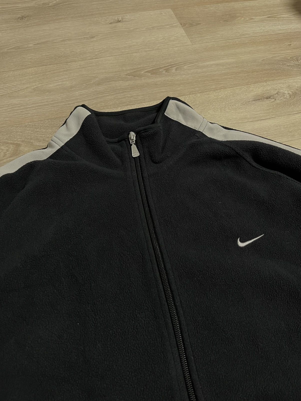 Nike Vintage Nike Fleece Zip Hoodie Mini Logo Size US XL / EU 56 / 4 - 2 Thumbnail