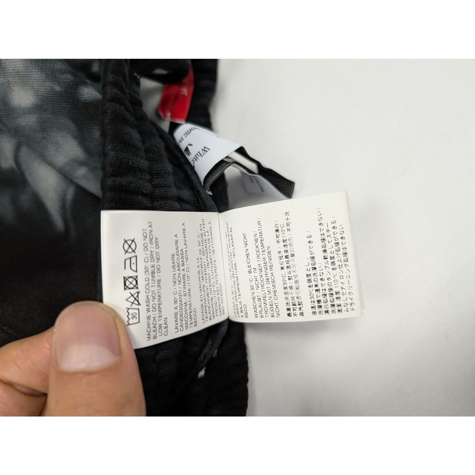 Off-White o1rshd1 Diag Tie Dye Slim Sweatpant Warm in Grey/White Size US 30 / EU 46 - 17 Thumbnail