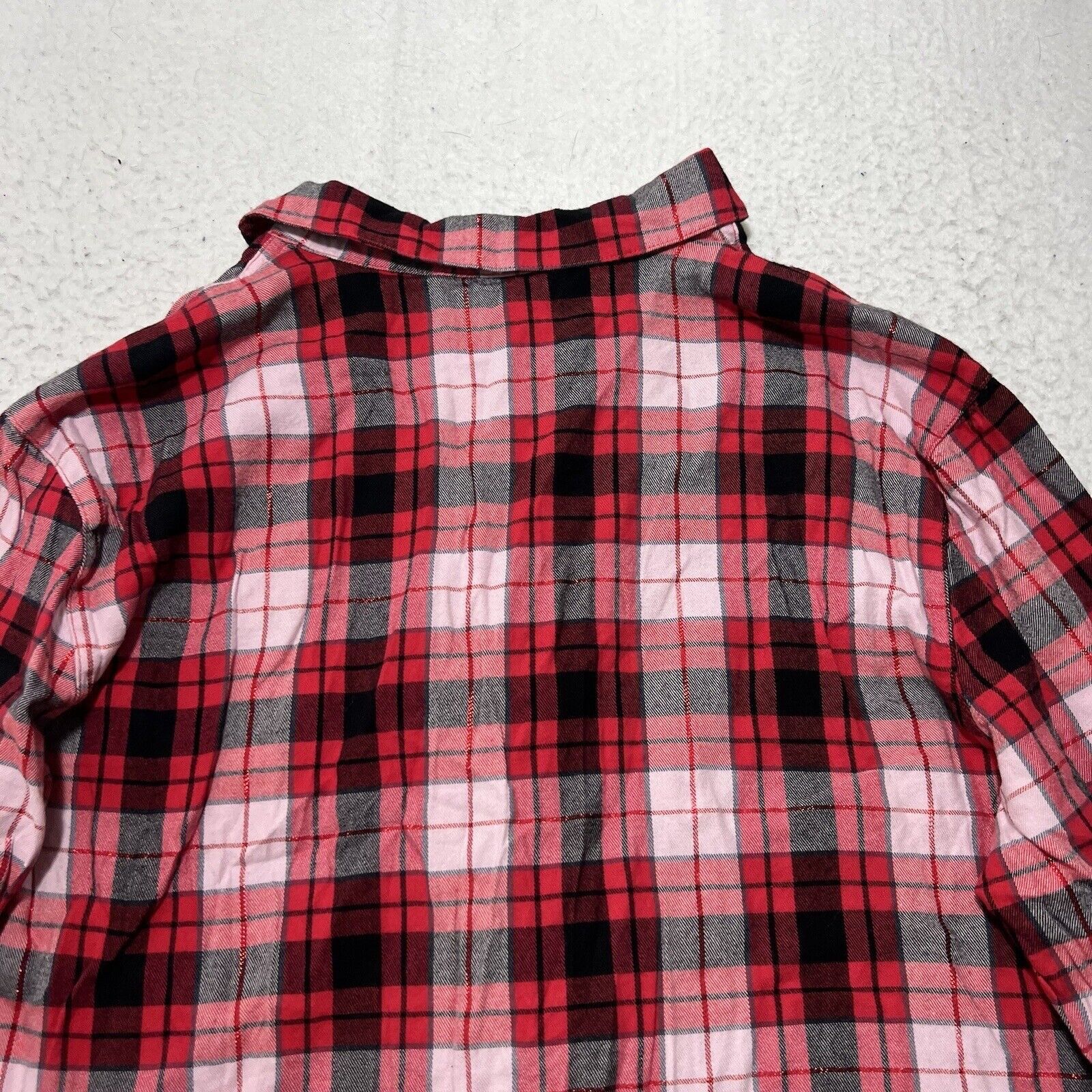 Victoria's Secret Victoria's Secret Medium Red Plaid Button Up Sleepwear Shirt Size M / US 6-8 / IT 42-44 - 11 Thumbnail