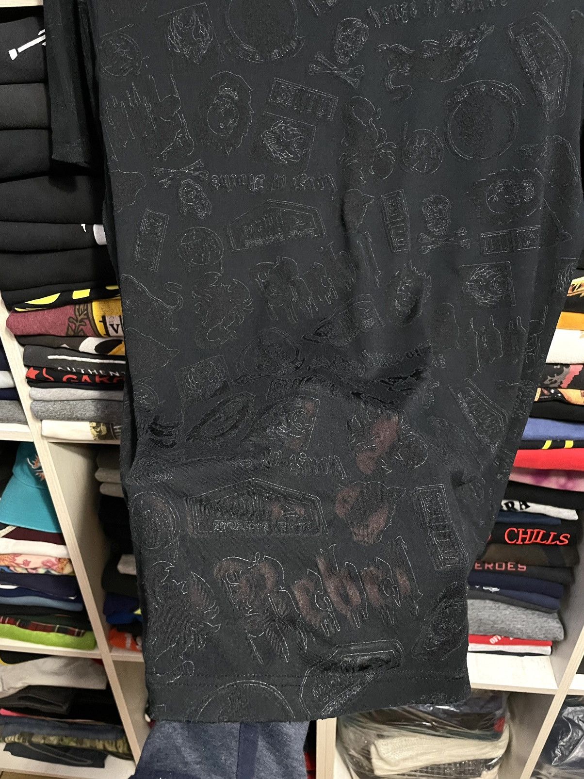 Versace Jeans Couture ARCHIVE Versace Jeans Couture Monogram Mesh T-Shirt Vintage Size US L / EU 52-54 / 3 - 7 Thumbnail