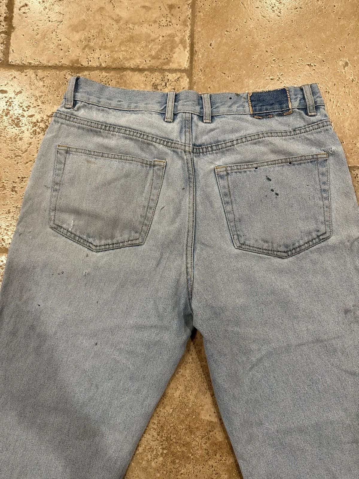 Vintage Vintage Cross & Winsor Painter Light Wash Blue Denim Jeans Size US 34 / EU 50 - 6 Thumbnail
