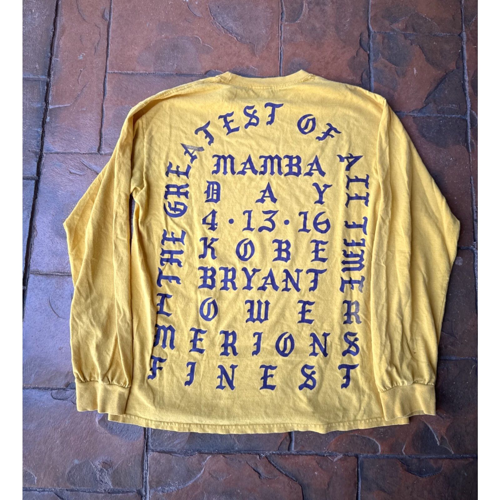 Yeezy VINTAGE Kanye West I Feel Like Kobe Mamba Day Long Sleeve Shirt Medium 100% Authentic Size US M / EU 48-50 / 2 - 2 Thumbnail