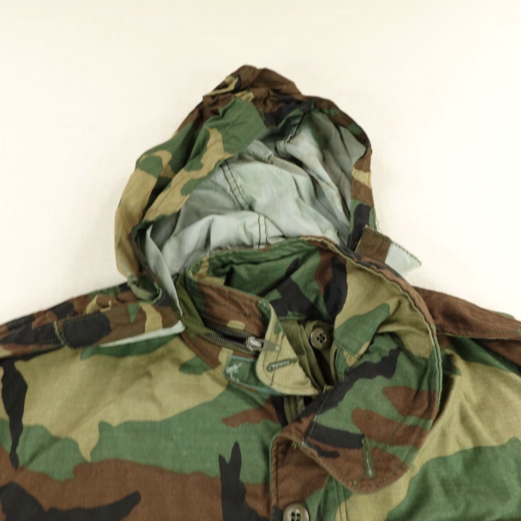 Alpha Industries VINTAGE Alpha Industries US Army Jacket Camouflage Field Coat M65 Small Mens Green 80s Military Coat Size US S / EU 44-46 / 1 - 2 Thumbnail