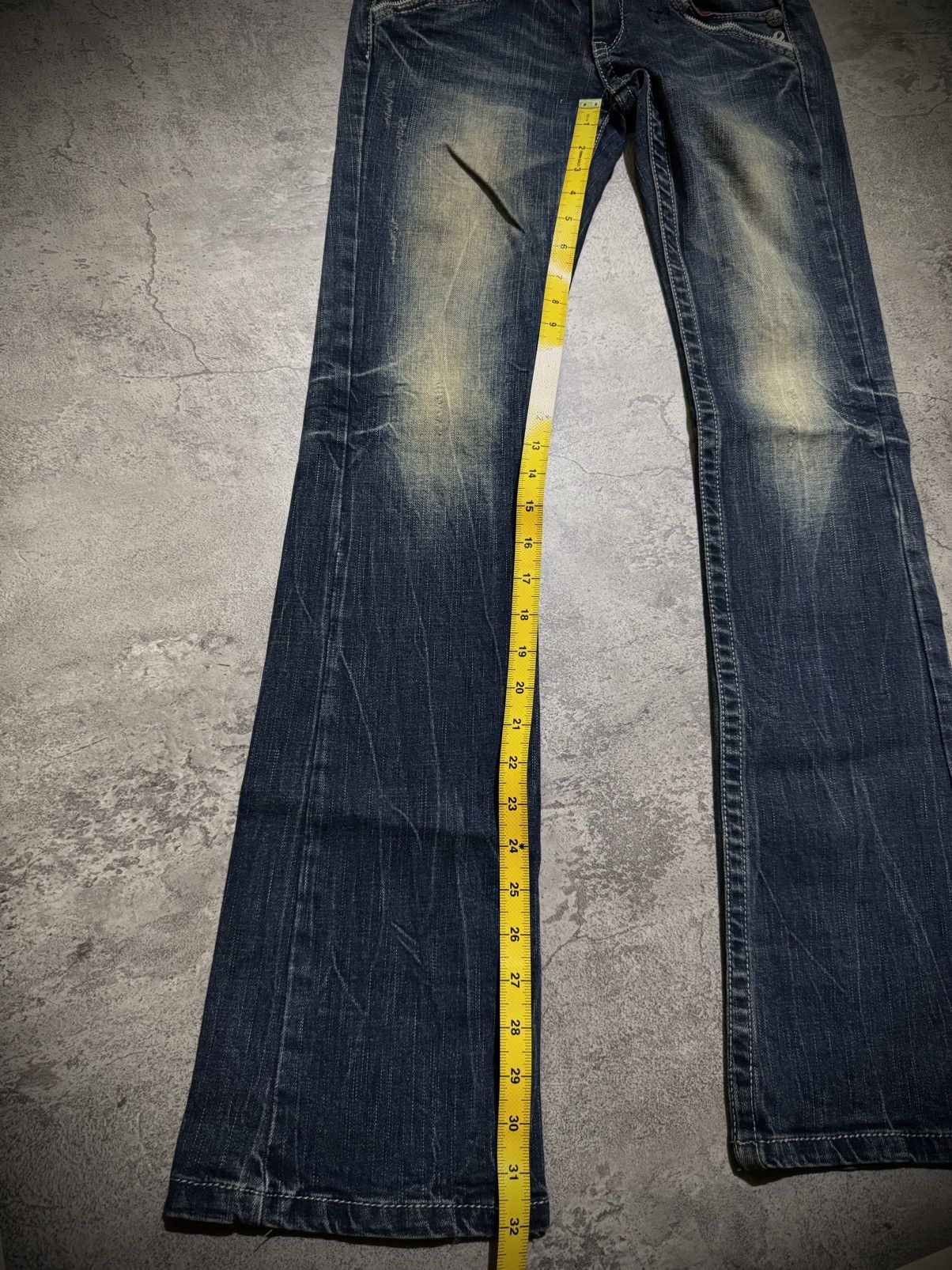 Hysteric Glamour Y2k Red Peppers skull studded ifsixwasnine bootcut jeans Size US 29 - 22 Thumbnail