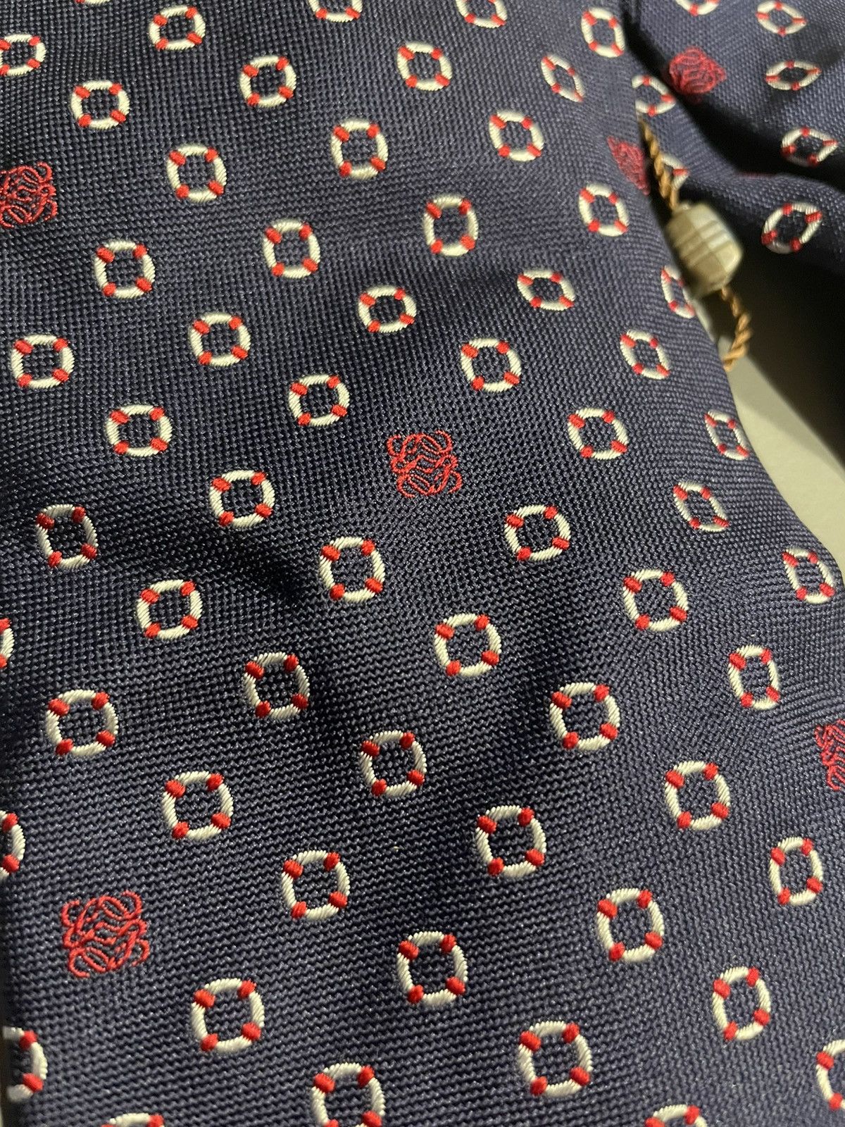 Loewe Loewe blue tie 100% Silk Size ONE SIZE - 4 Thumbnail