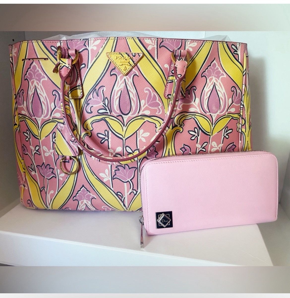 Dior Authentic Dior Baby Pink Turn Me Continental Wallet / Clutch Size ONE SIZE - 10 Thumbnail