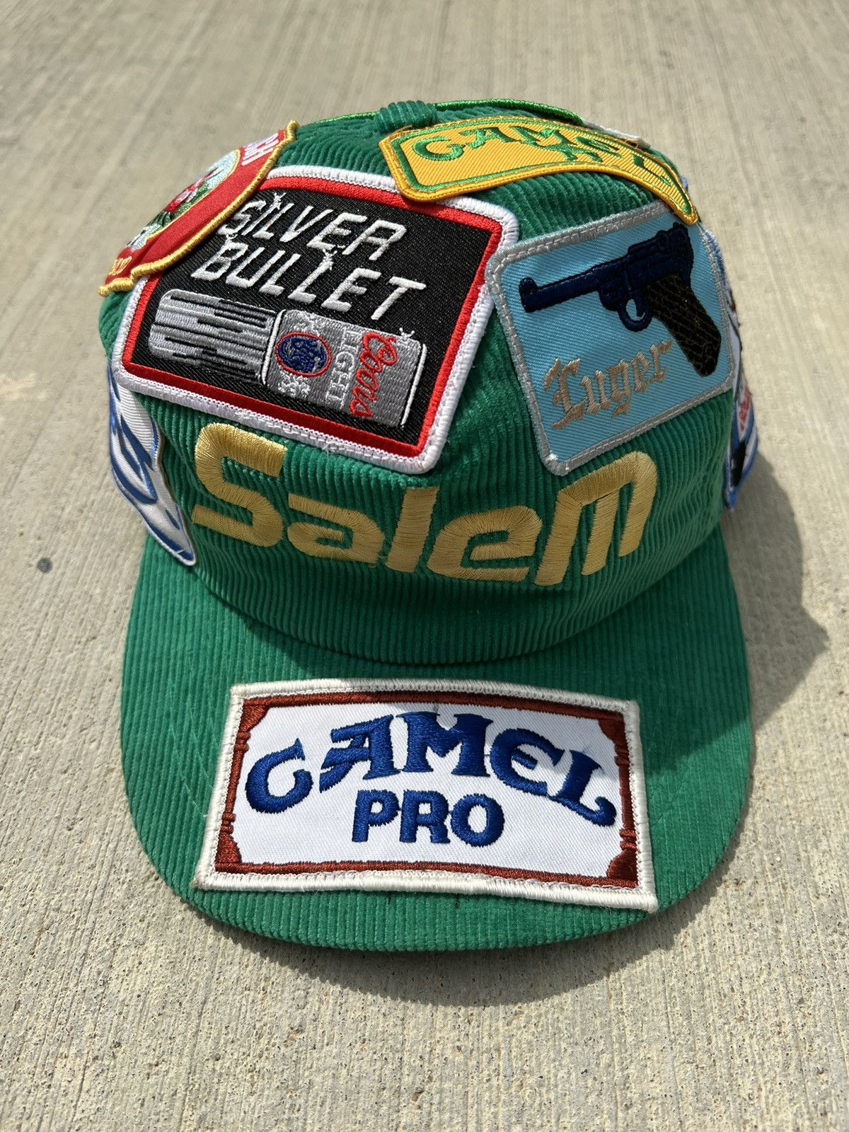 Vintage Vintage Green Corduroy SnapBack Hat Size ONE SIZE - 1 Thumbnail