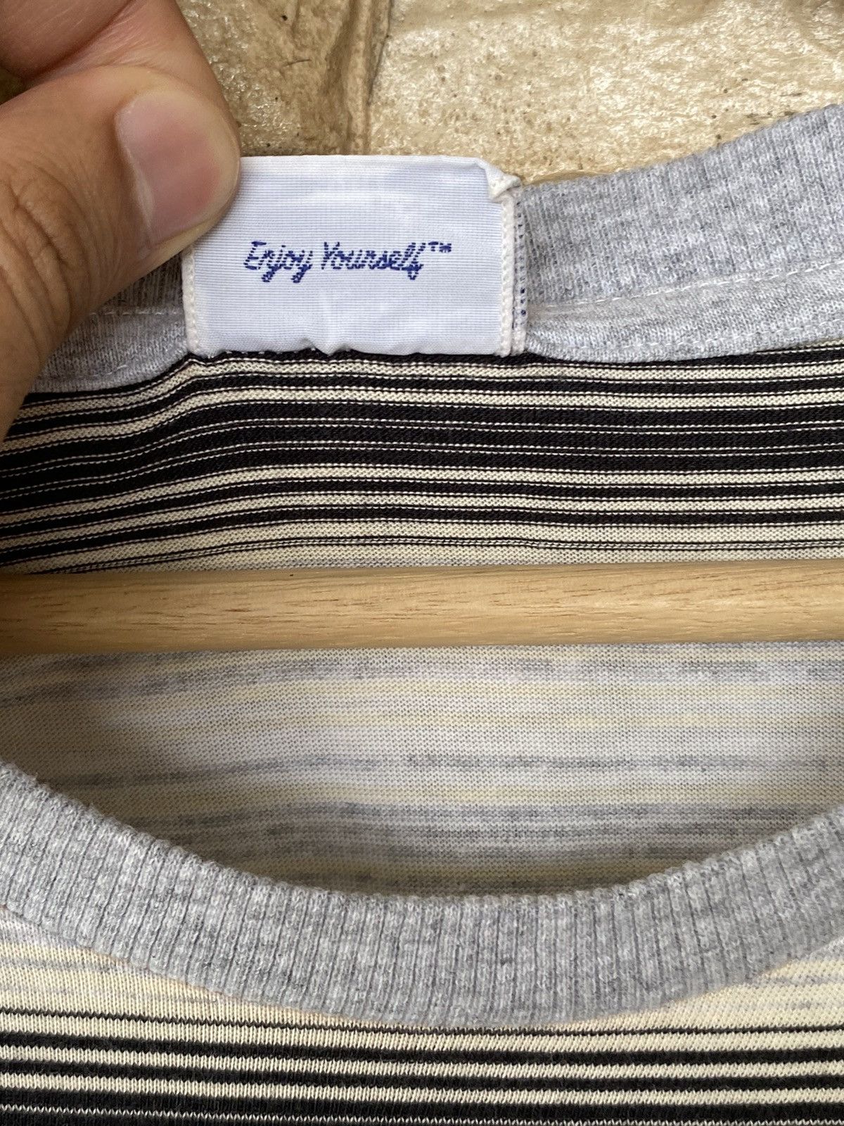 Stussy Vintage Stussy Stripe Tshirt Size US L / EU 52-54 / 3 - 7 Thumbnail