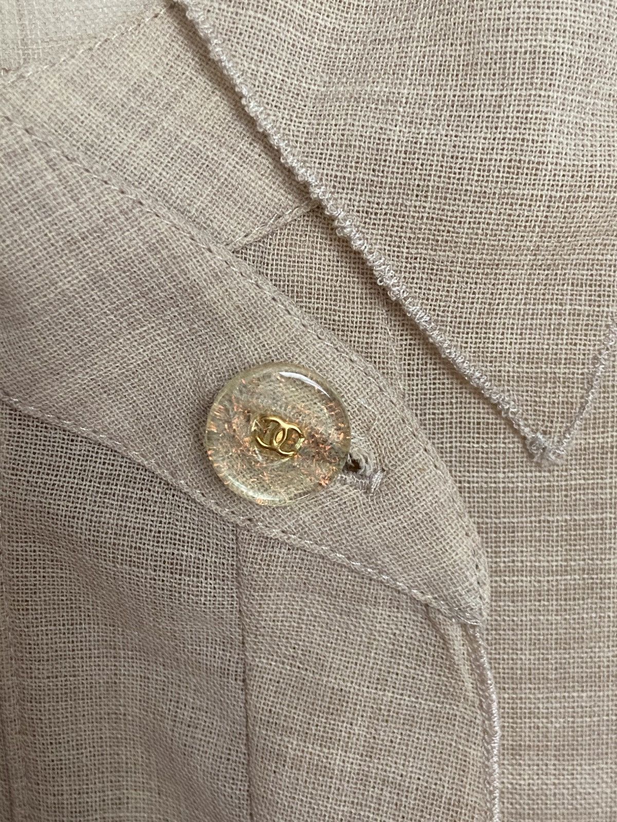 Chanel CHANEL Wool Gauze Blouse, A/W 1999 Size L / US 10 / IT 46 - 4 Thumbnail