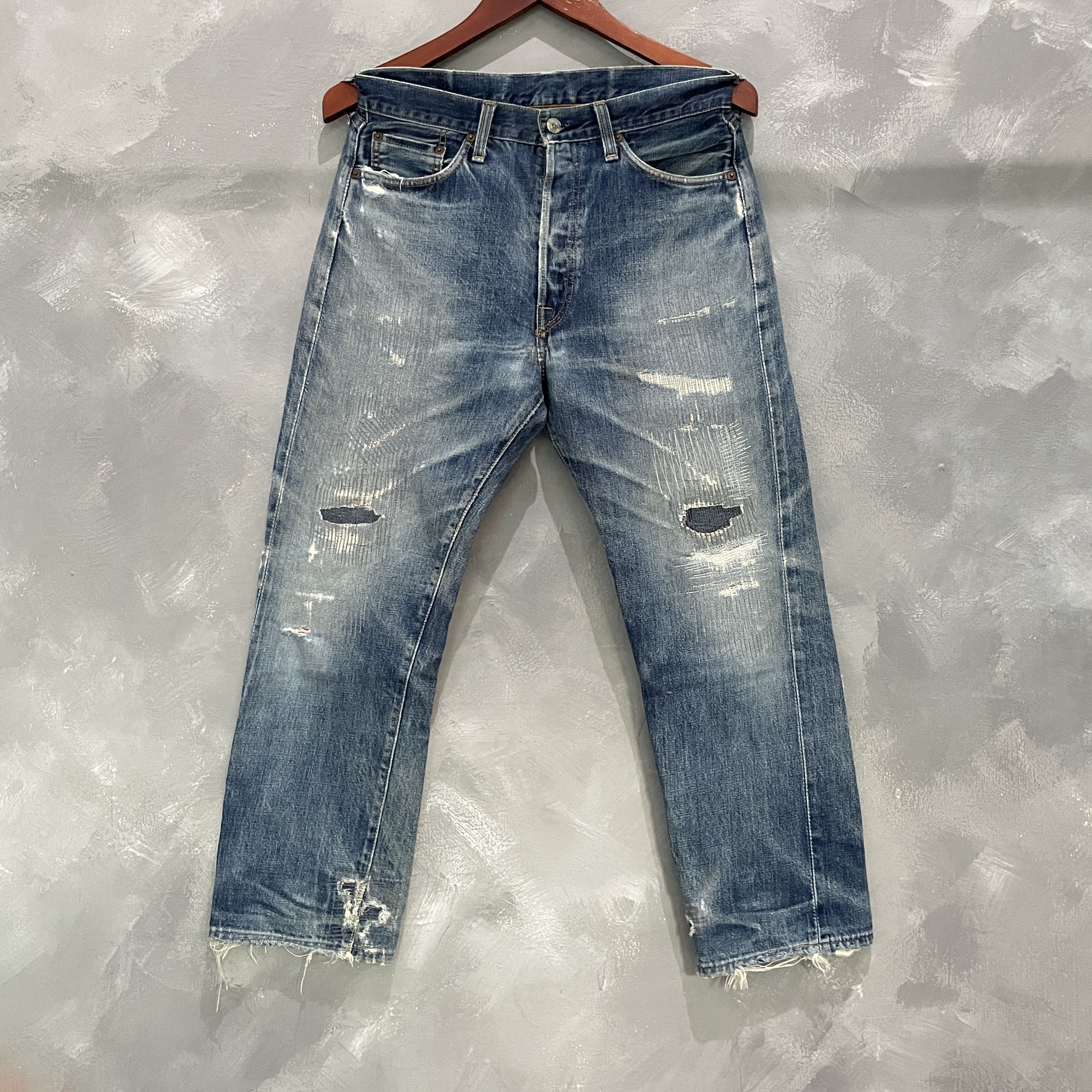 Kamakura Vintage Boro Jeans by Kamakura Red Selvedge Size US 30 / EU 46 - 2 Thumbnail
