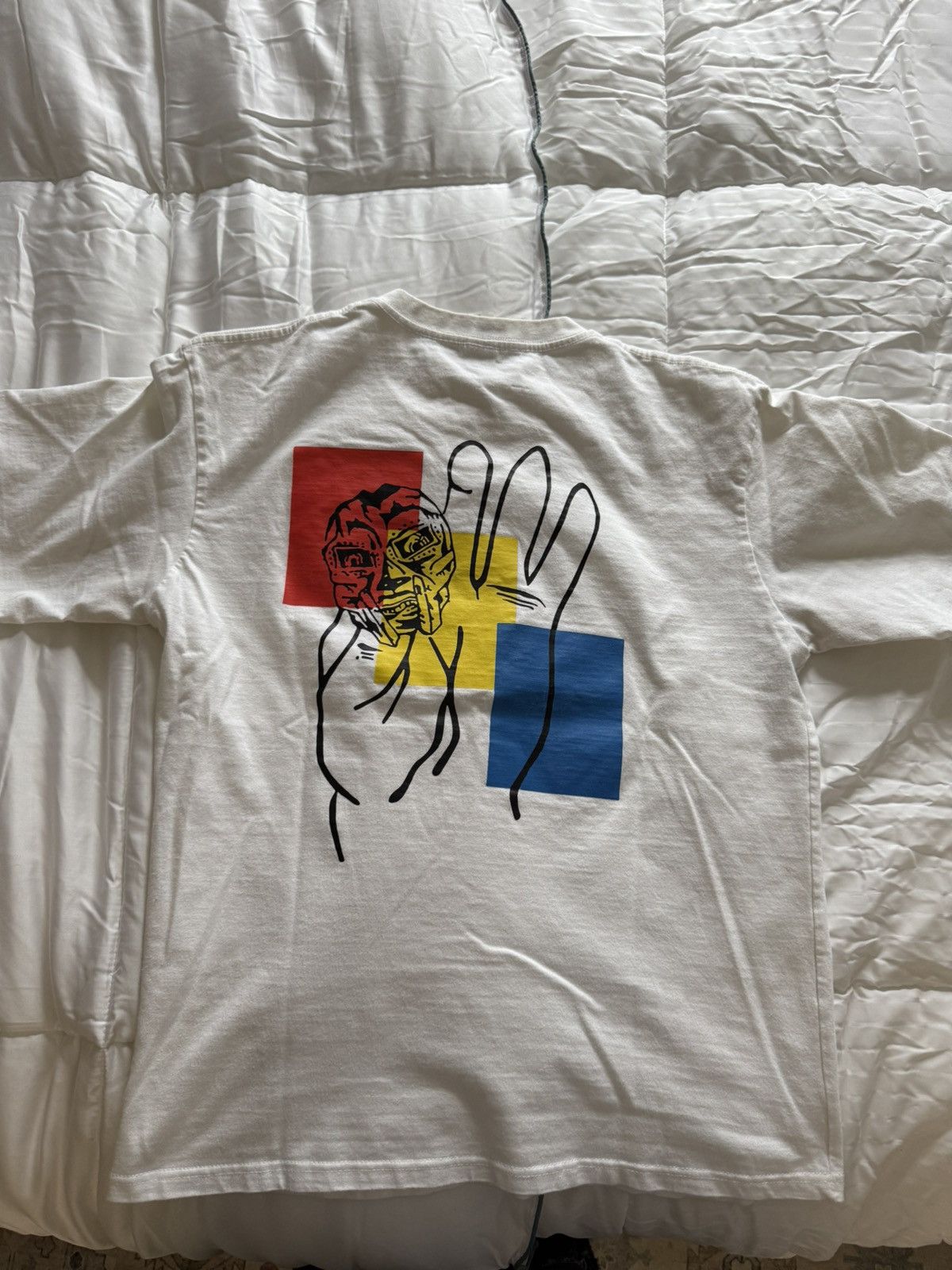 MF Doom [US ONLY] MF DOOM White Tee Size US M / EU 48-50 / 2 - 2 Thumbnail