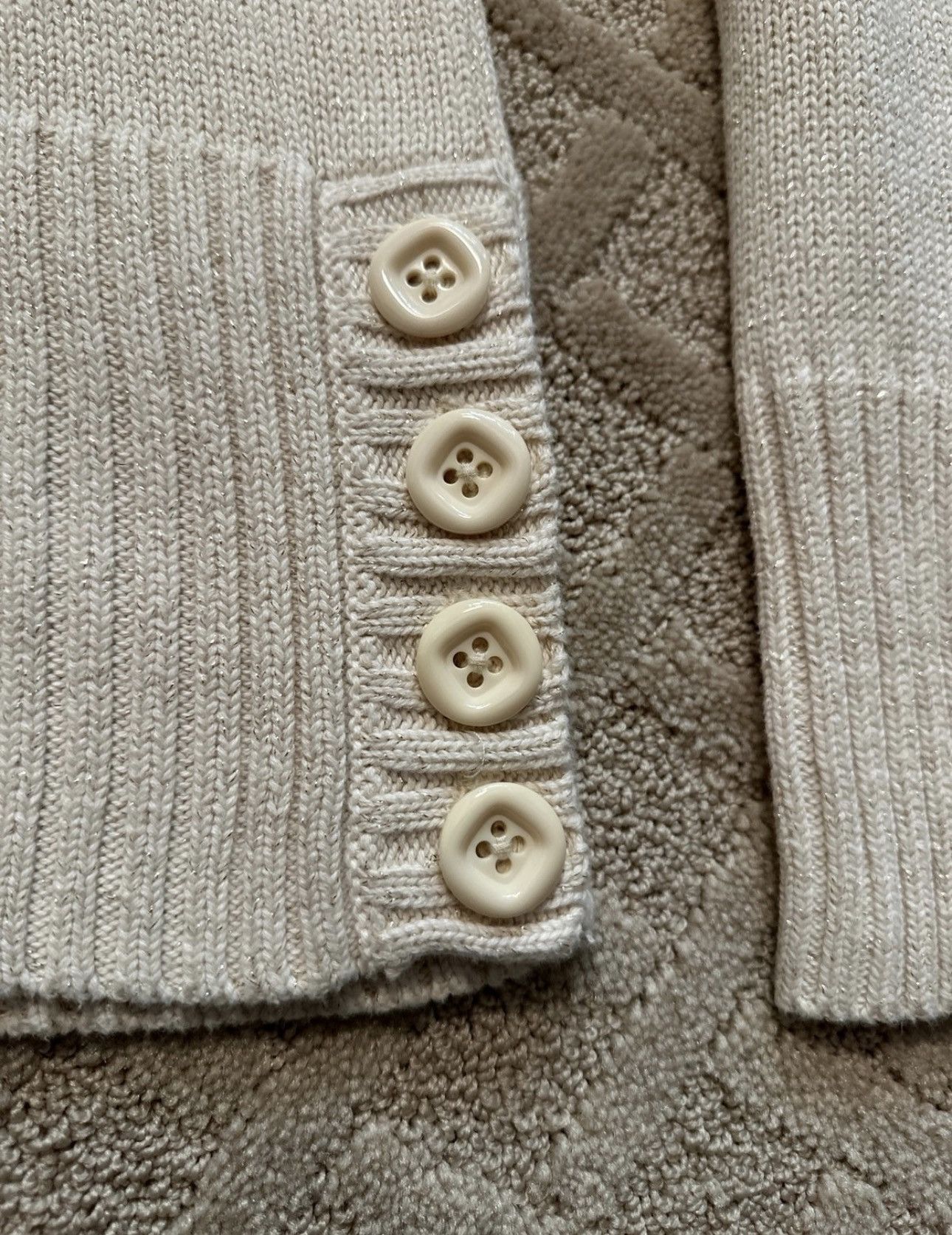High Sierra High Sierra Womens Beige Turtleneck Size L / US 10 / IT 46 - 3 Thumbnail